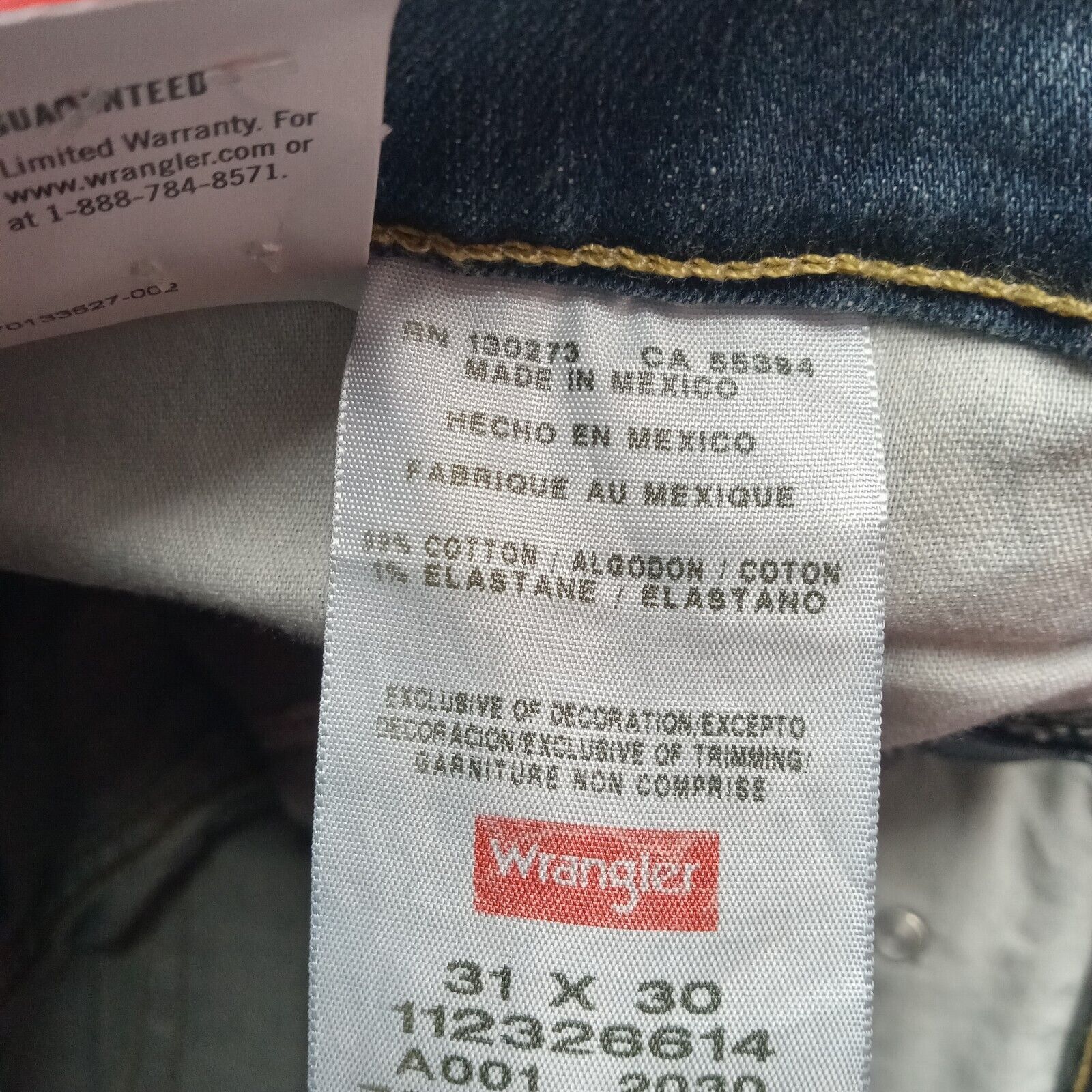 Wrangler Wrangler Premium 5 Star Jeans Men's 31x30 Straight Fit Blue Size US 31 - 6 Thumbnail
