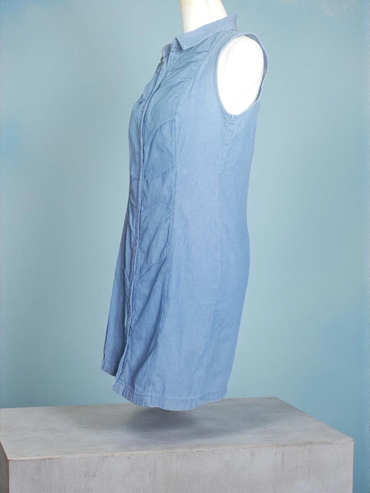 Other Love by Chelsey Size Large Blue Jean Sleeveless Dress Size L / US 10 / IT 46 - 4 Thumbnail