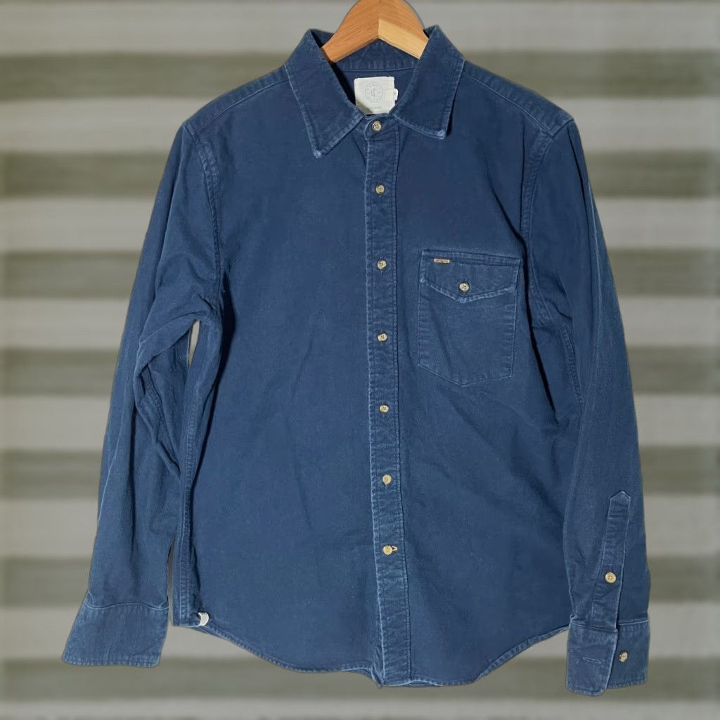 Vintage Criquet Men's Shirt Navy Long Sleeve Button-Up Made in USA Sz M Size US M / EU 48-50 / 2 - 1 Thumbnail