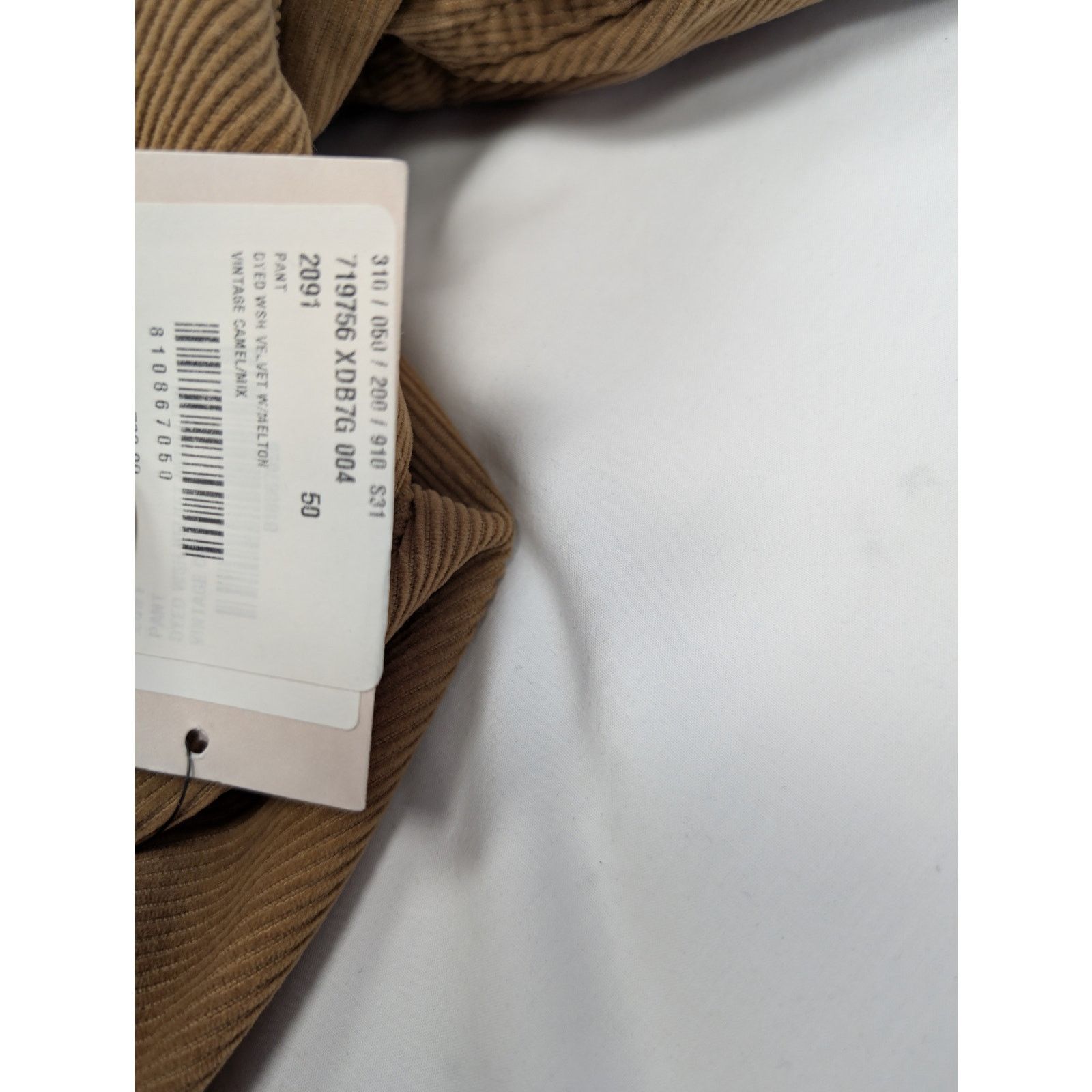 Gucci o1rshd1 Dyed Wash Velvet W/Melton Pant in Vintage Camel Size US 34 / EU 50 - 23 Thumbnail