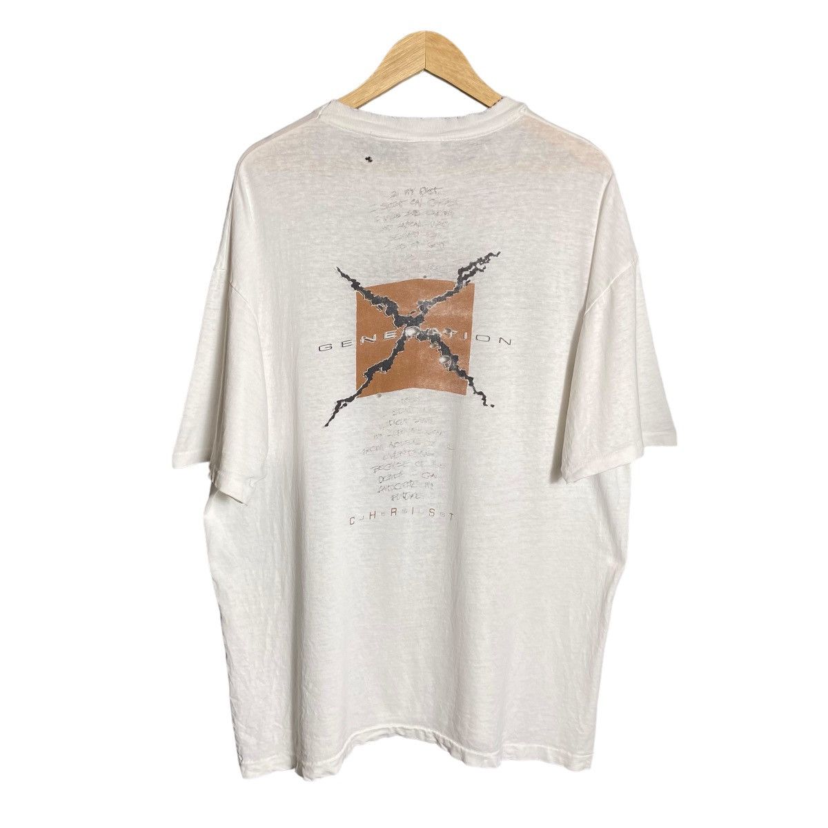 Vintage Vintage 90s Generation X Jesus Christ Distressed T-Shirt Size US XL / EU 56 / 4 - 4 Thumbnail