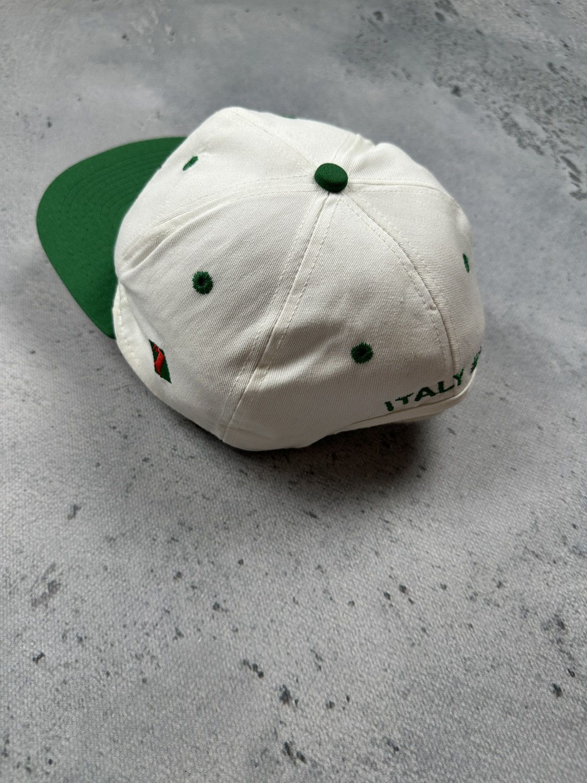 Vintage Vintage 1994 World Cup USA Italy #1 Snapback Hat Green White Size ONE SIZE - 5 Thumbnail