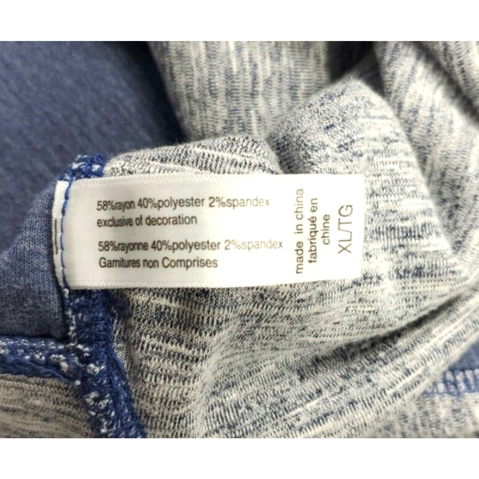 Tommy Bahama Tommy Bahama Pullover 1/4 Zip Long Sleeve Mens XL Blue Gray Heather Casual Size US XXL / EU 58 / 5 - 7 Thumbnail