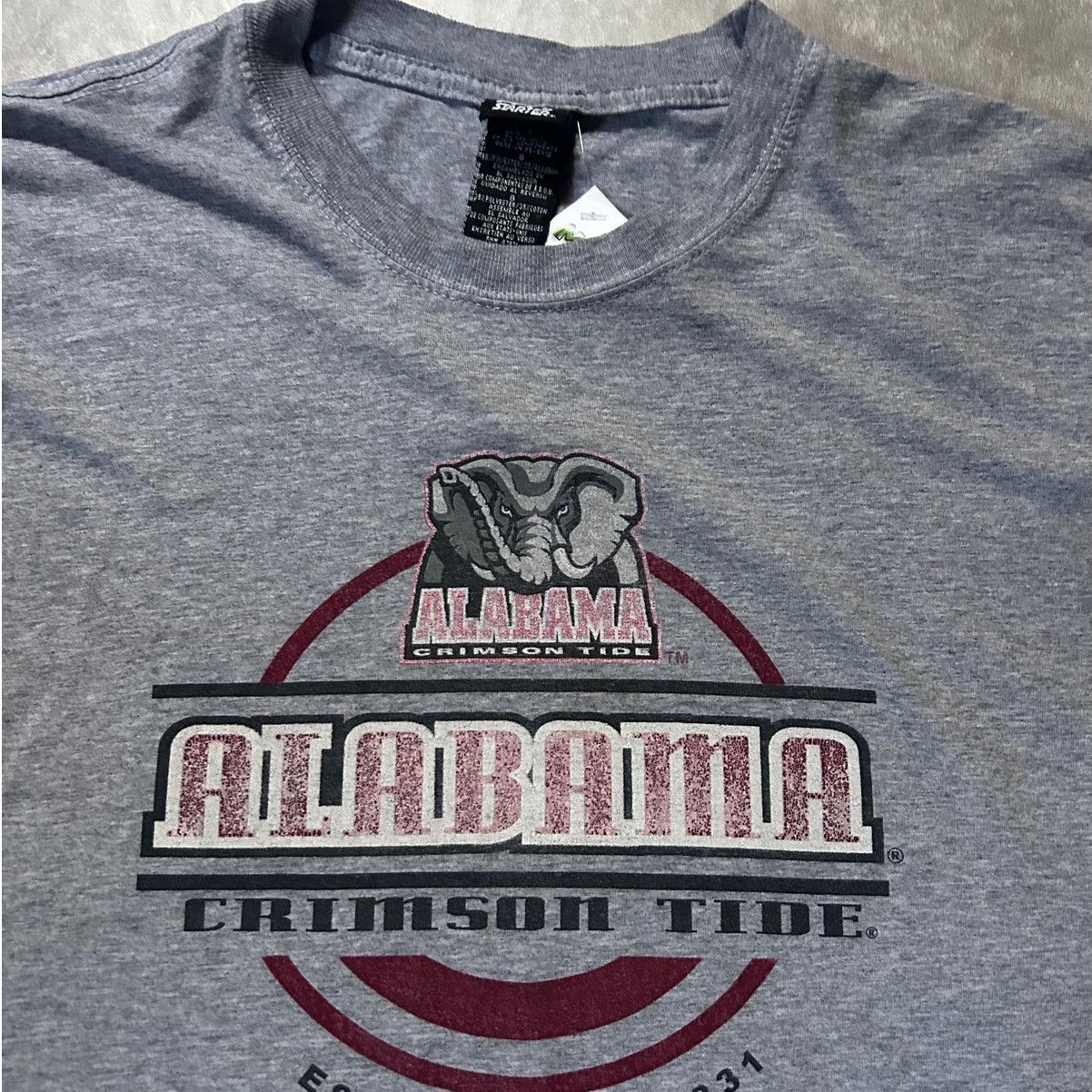 Starter 2000's Vintage Alabama Crimson Tide Starter Grey T-Shirt -L Size US L / EU 52-54 / 3 - 2 Thumbnail