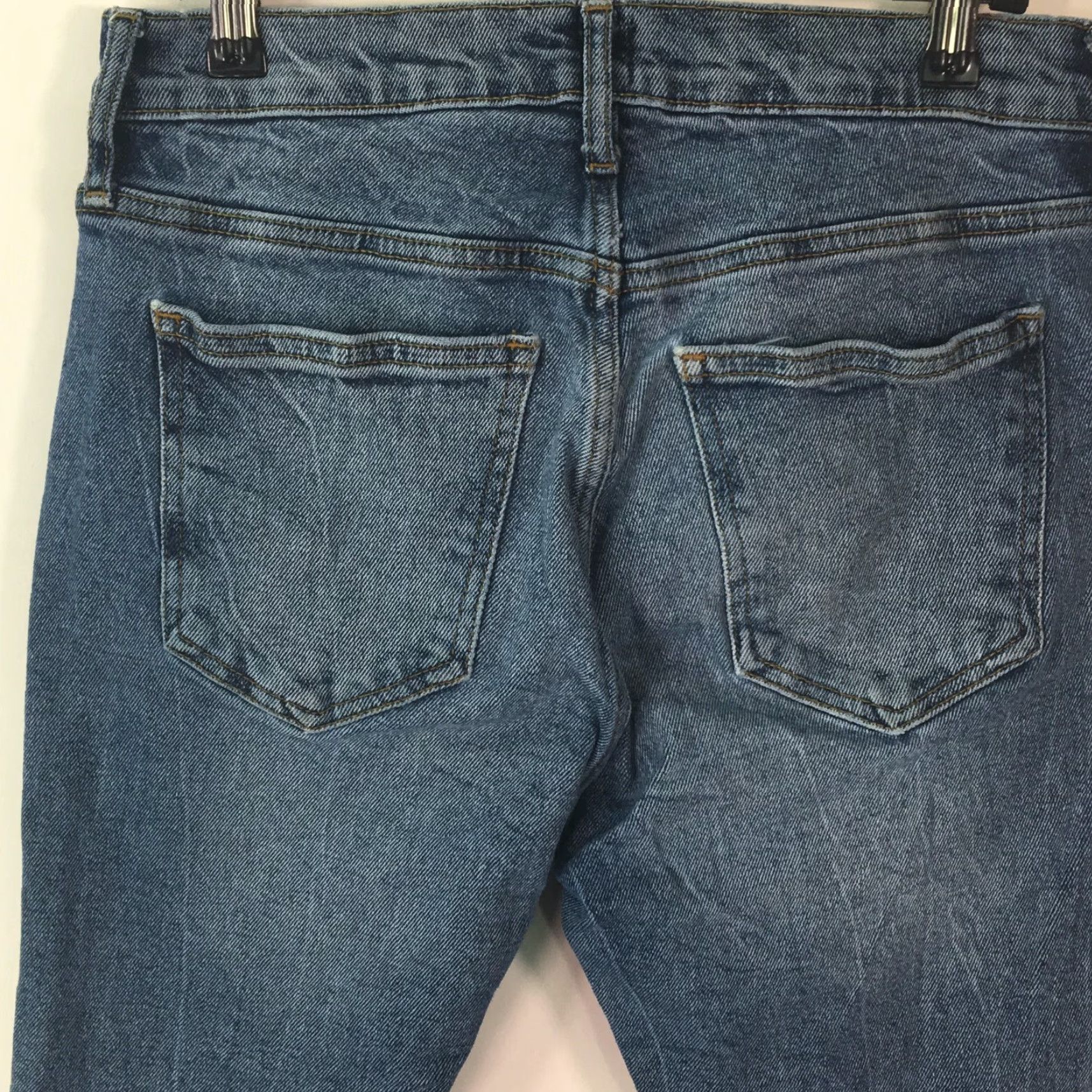 Gap Gap Denim Jeans Women's Regular Size 6 Mid Rise Distressed Straight Blue 30x28 Jeans Size 28" / US 6 / IT 42 - 4 Thumbnail