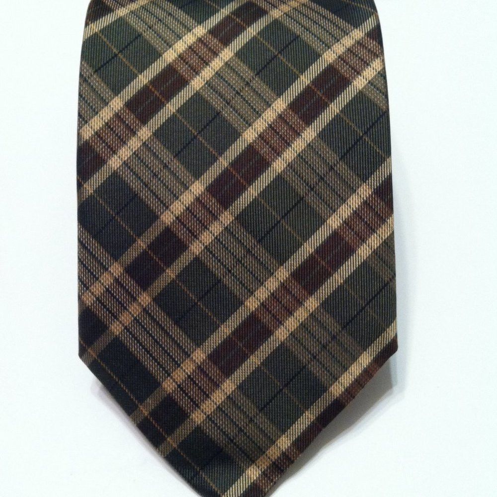 Paul Stuart PAUL STUART MENS NEW MULTICOLOR SILK TIE WIDTH: 3 1/2" Size ONE SIZE - 2 Thumbnail