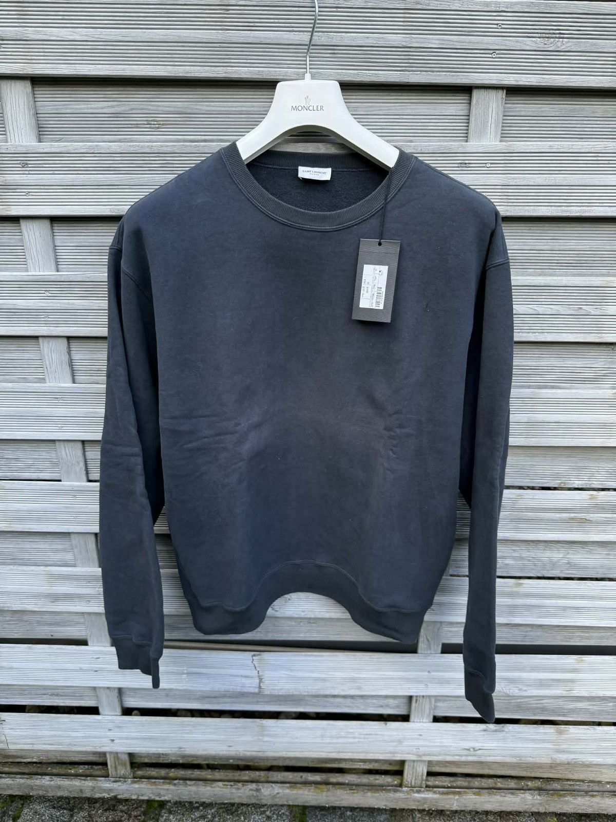 Saint Laurent Paris Saint laurent back logo crewneck Size US M / EU 48-50 / 2 - 2 Thumbnail