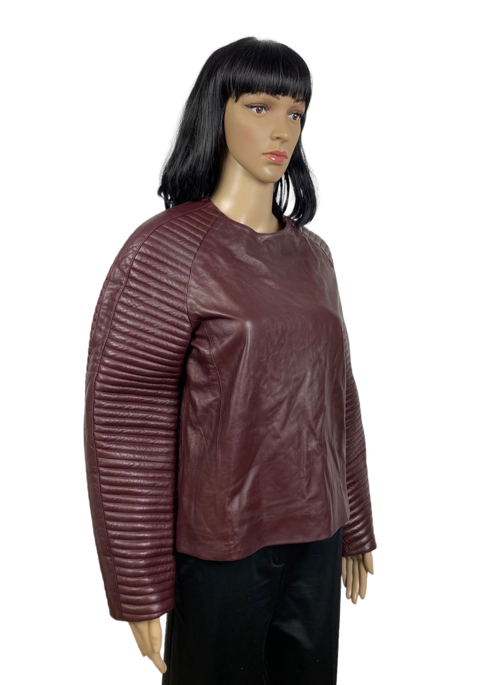 Designer HAKAAN genuine leather structure womens jacket size 34 Size XS / US 0-2 / IT 36-38 - 2 Thumbnail