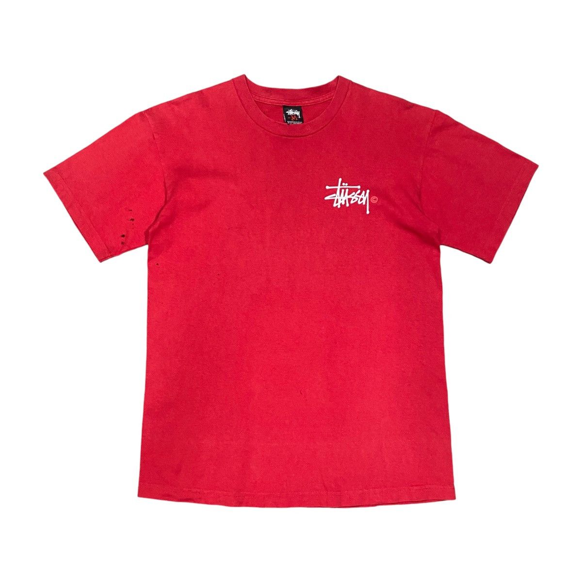 Stussy × Vintage Vintage Stussy Sign Spellout T Shirt y2k Size US M / EU 48-50 / 2 - 2 Thumbnail