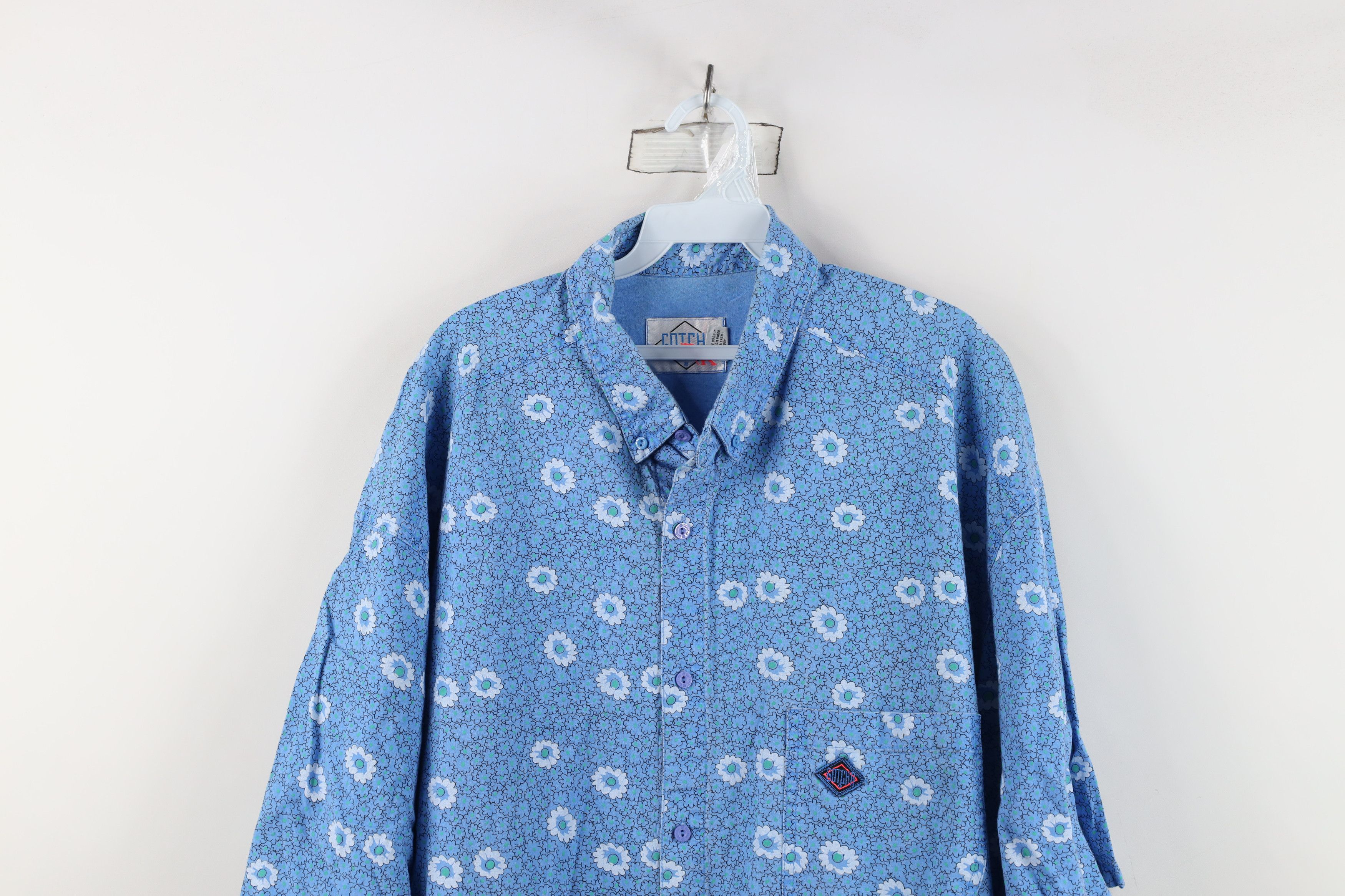 Gotcha Vintage 90s Gotcha Surfing Flower Short Sleeve Button Shirt Size US XL / EU 56 / 4 - 2 Thumbnail