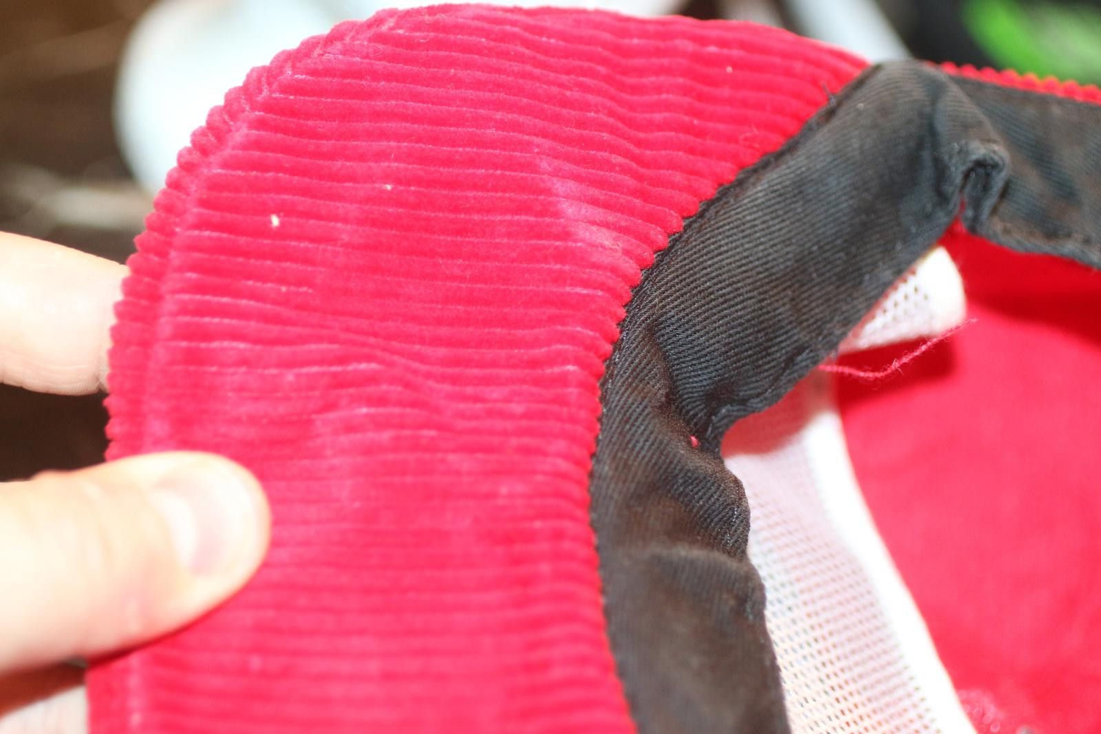 MLB Vintage Red Corduroy Strapback Hat Moose Mountain Elk Lodge Size ONE SIZE - 9 Thumbnail
