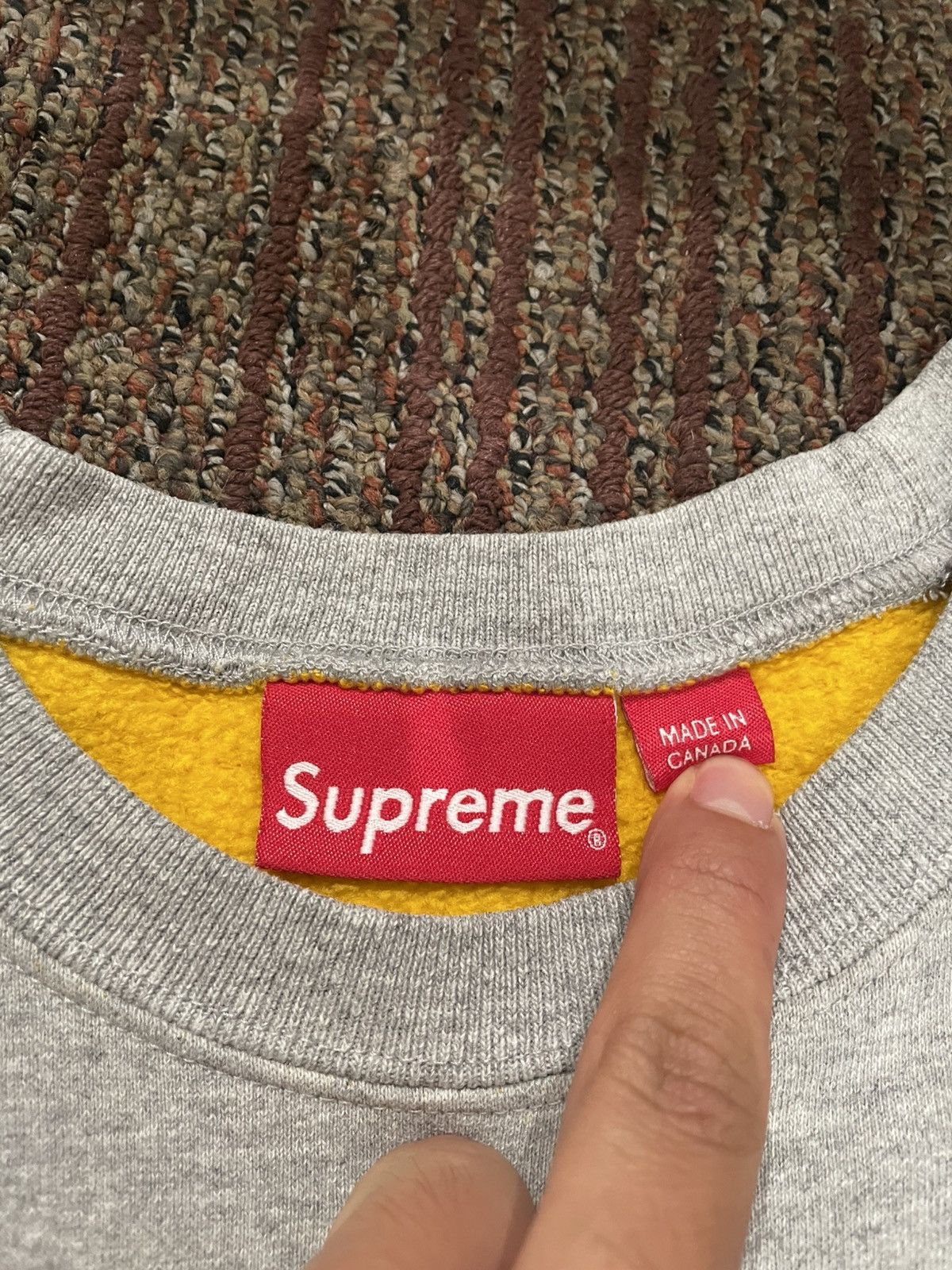 Supreme Supreme Contrast Crewneck (Large) Size US L / EU 52-54 / 3 - 3 Thumbnail