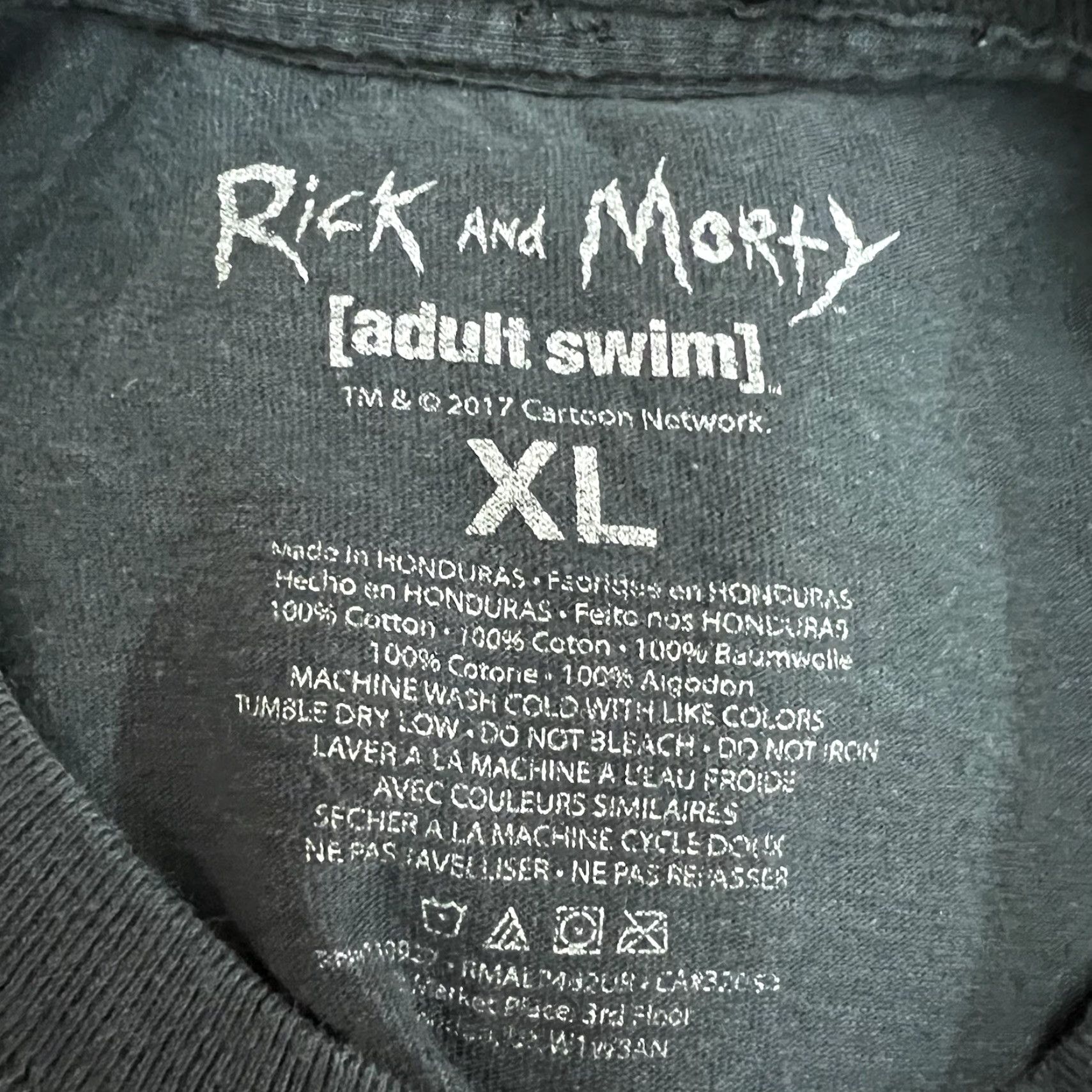 Swims Rick And Morty Graphic Adult Swim Shirt XL Black Long Sleeve Size US XL / EU 56 / 4 - 6 Thumbnail