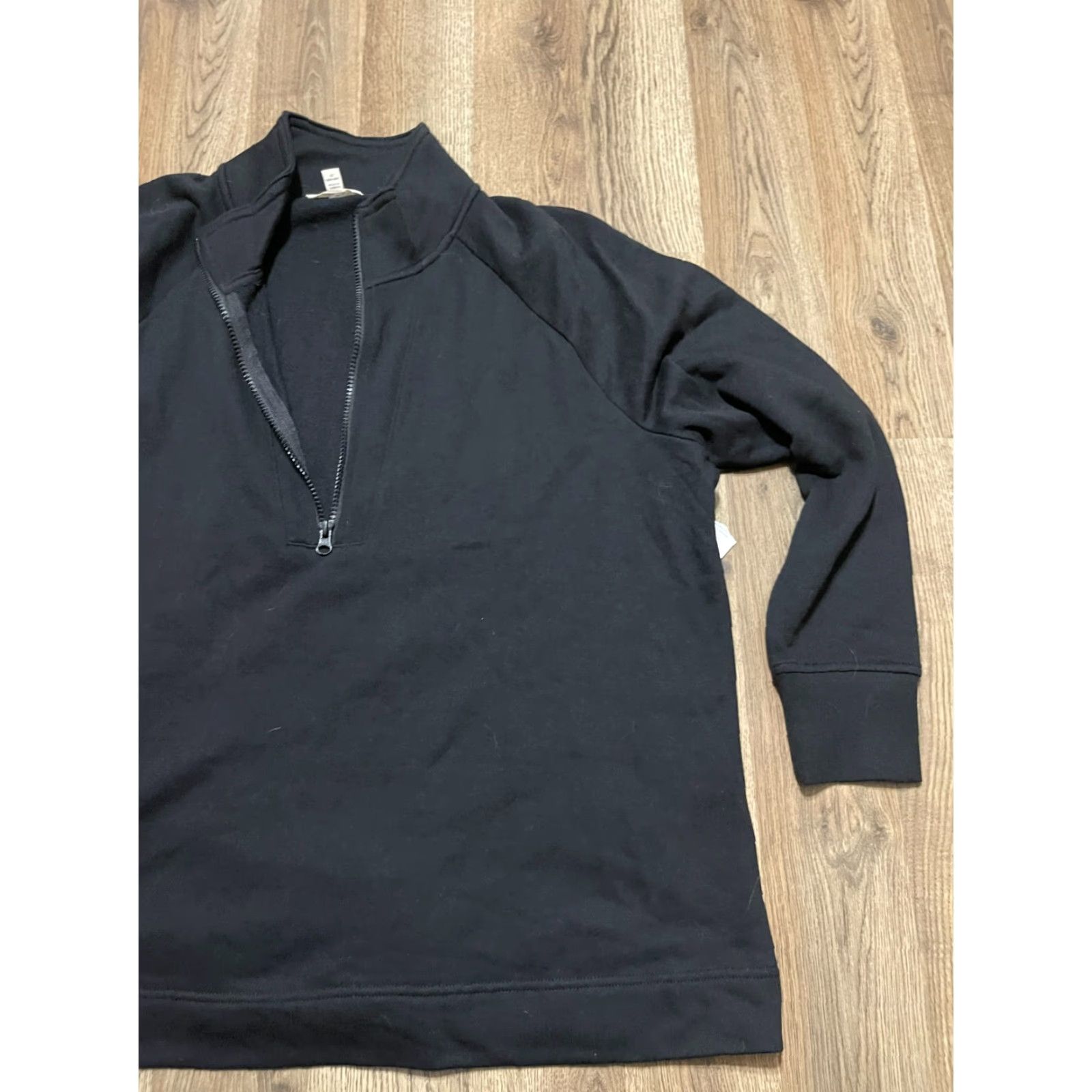 Vintage Terra & Sky Sweater Women's 1X Black 1/4 Zip Up Pullover Long Sleeve Casual Regular Vintage: No Size XL / US 12-14 / IT 48-50 - 4 Thumbnail