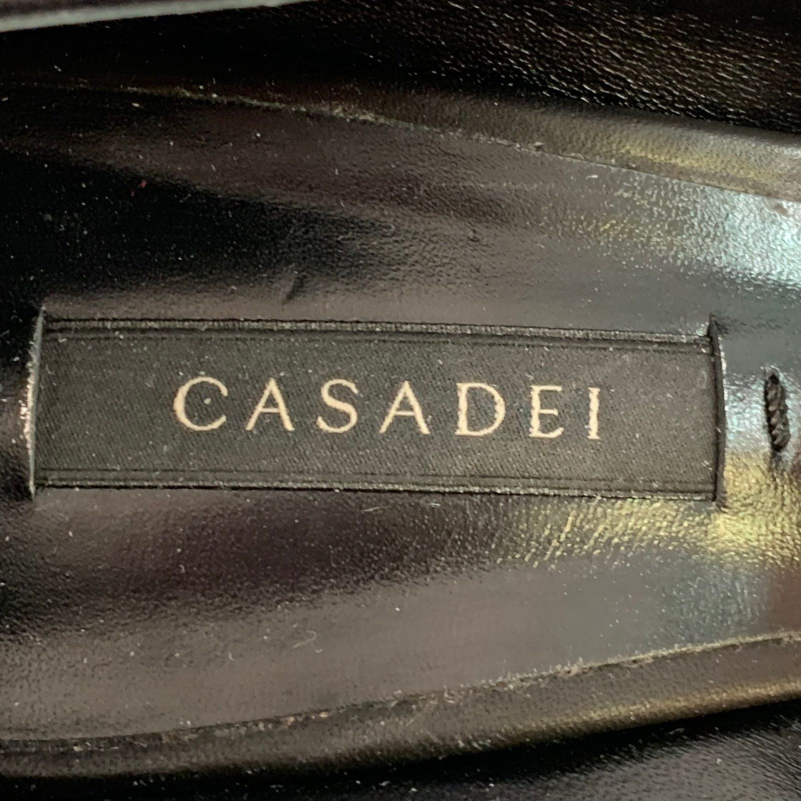 Casadei CASADEI Black Yellow Tweed Plaid Leather Trim Platform Pumps Size US 9 / IT 39 - 6 Thumbnail