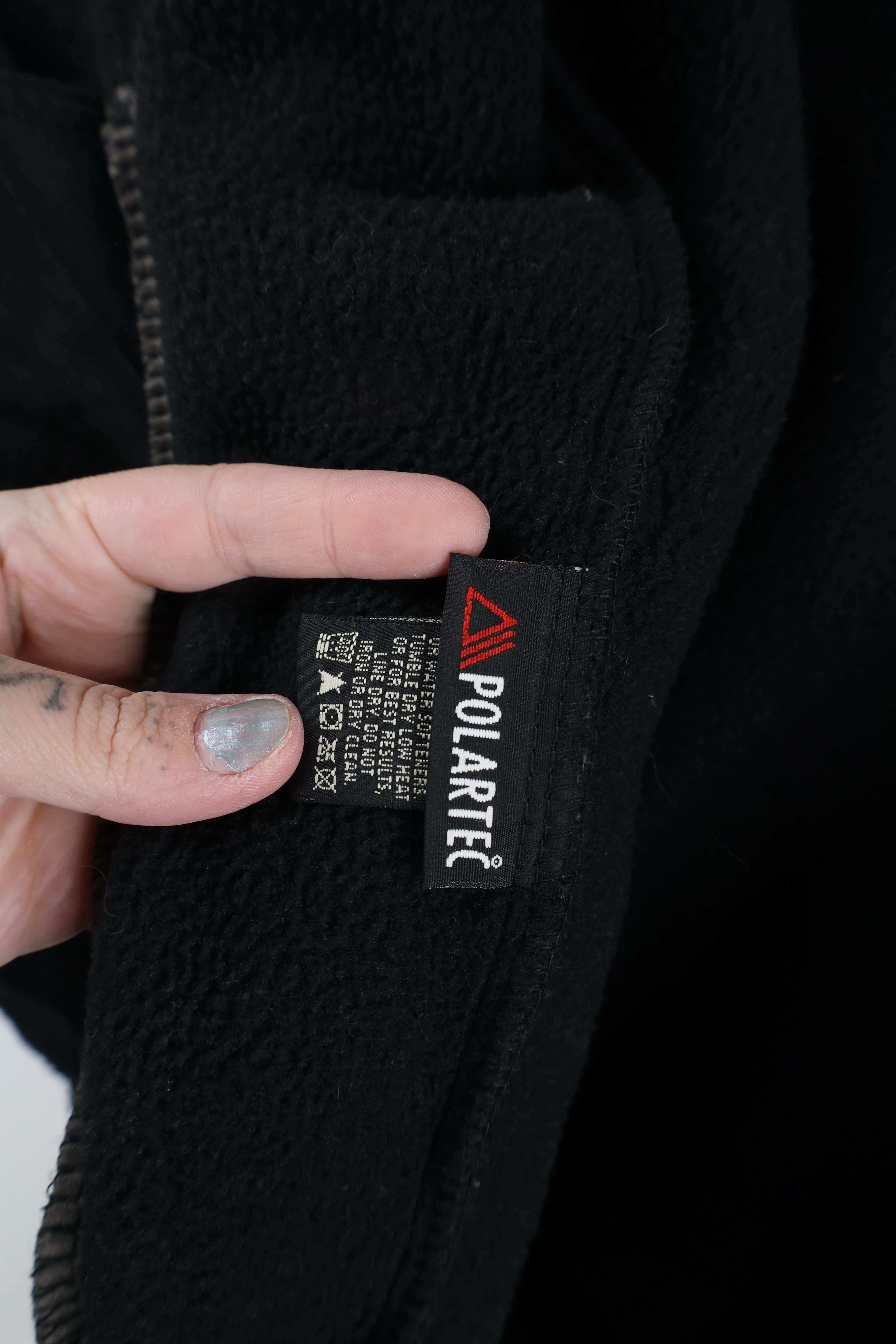 Eddie Bauer × Vintage Vintage 90s Eddie Bauer Script Fleece Vest Jacket Black Size US L / EU 52-54 / 3 - 9 Thumbnail