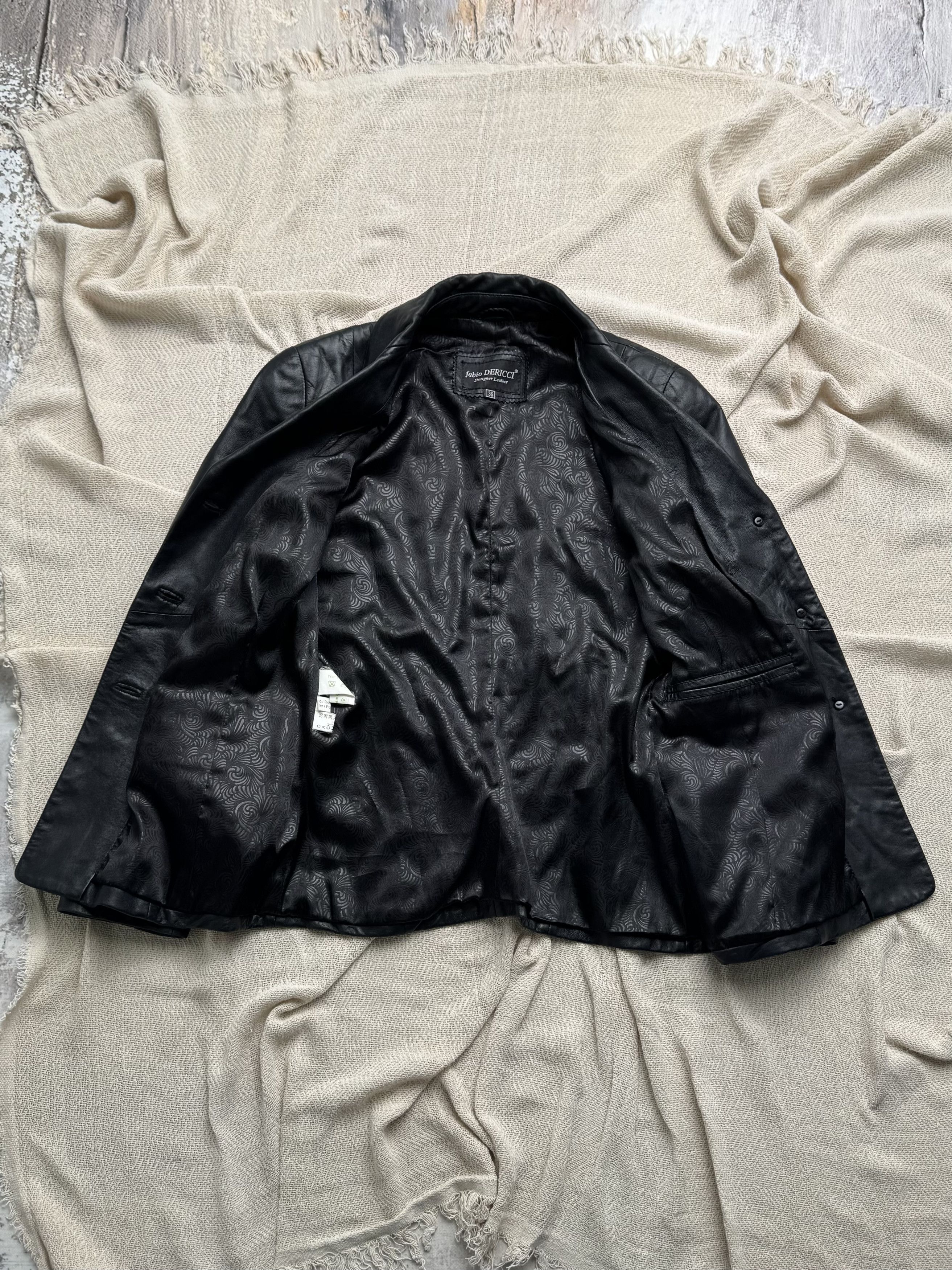 Vintage Vintage Leather Blazer Jacket Button Front Tailored Classic Size M / US 6-8 / IT 42-44 - 6 Thumbnail