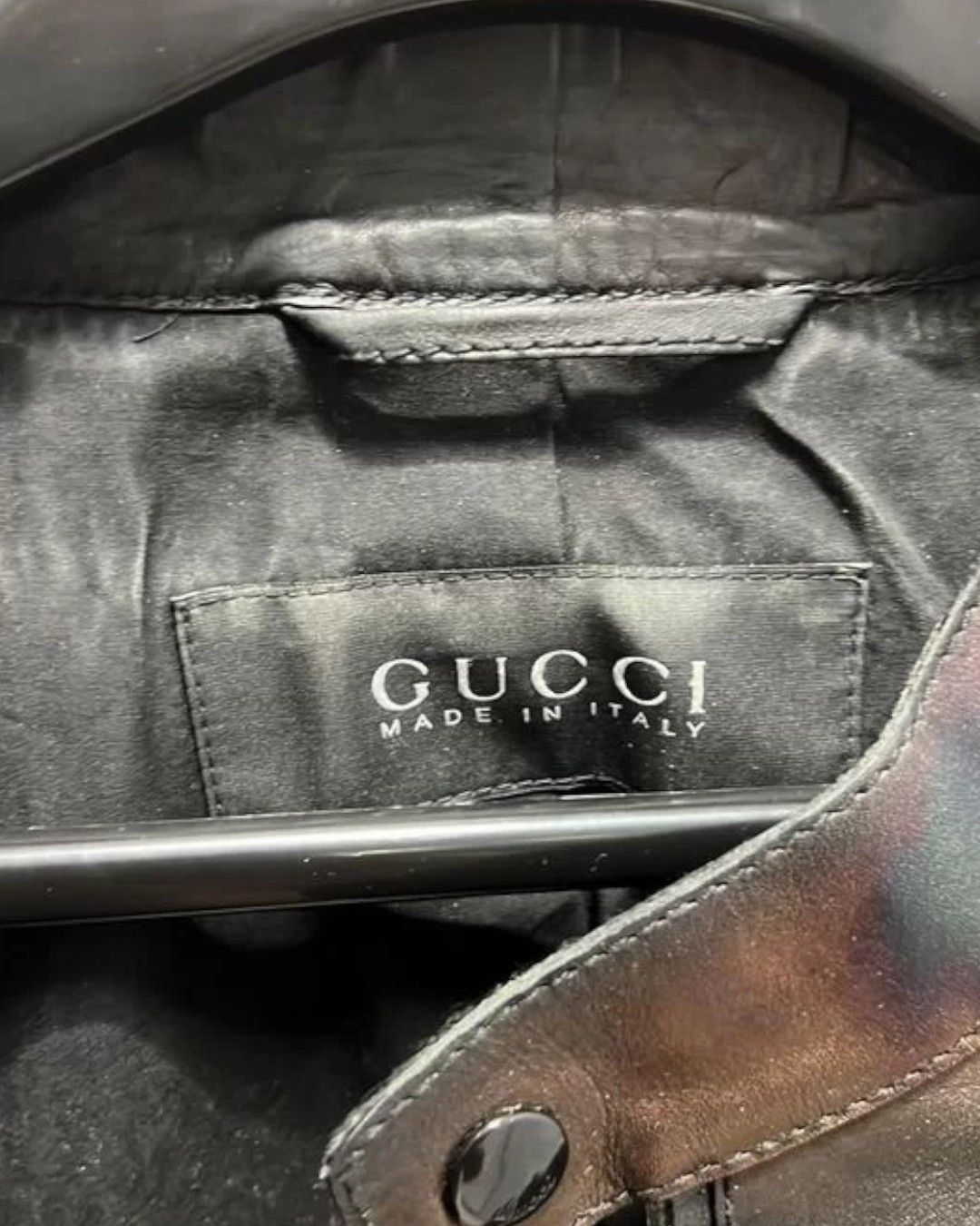 Gucci GUCCI BRUT LEATHER BIKER JACKET Size US M / EU 48-50 / 2 - 3 Thumbnail
