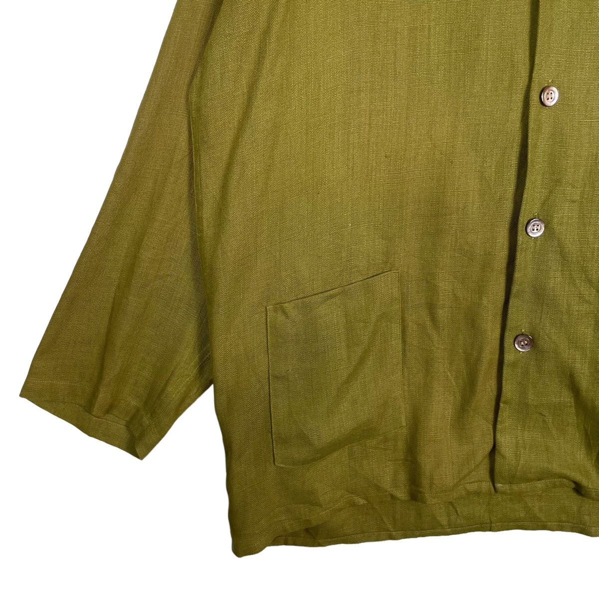 Issey Miyake × Japanese Brand 💥DOMESTIC INDIVIDUAL ACHOO LINEN BUTTON CHORE JACKET Size US M / EU 48-50 / 2 - 4 Thumbnail