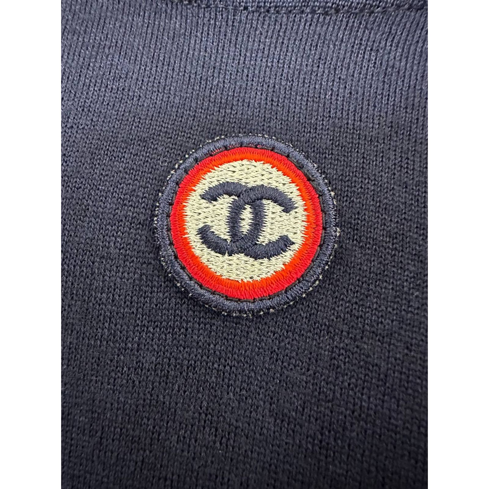 Chanel Chanel Navy CashmereCC Logo Jumper Sz.40 Size M / US 6-8 / IT 42-44 - 6 Thumbnail