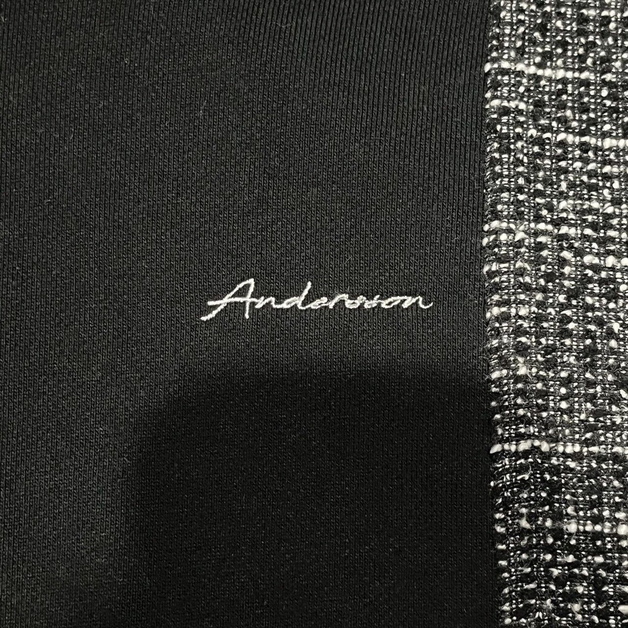 Andersson Bell Andersson Bell Black Fabric Contrast Hoodie Size US M / EU 48-50 / 2 - 9 Thumbnail