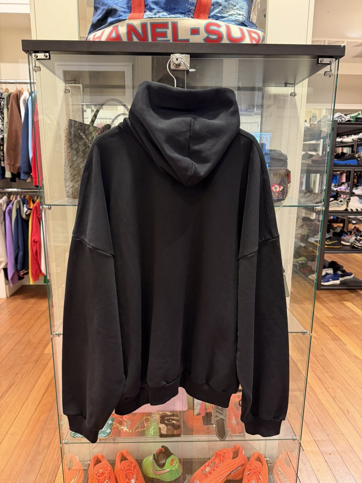 Balenciaga Balenciaga Paris Rhinestone Hoodie - Black Size US L / EU 52-54 / 3 - 2 Thumbnail