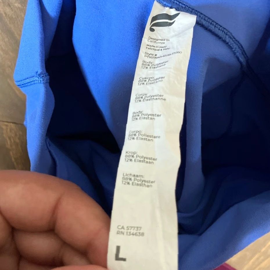 Fabletics Fabletics Leggings Womens Boost Powerhold High Waisted Blue Stretch Large Size 36" / US 14 / IT 50 - 4 Thumbnail