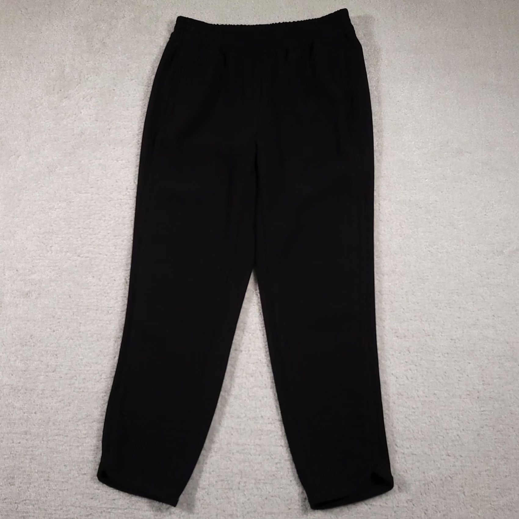 J.Crew J. Crew Pants Womens 6 Black Pull On Tapered Leg Pockets Casual Polyester Dress Pants Slim Workwear Women, Adult, Regular, Black, 25.5 in Inseam Size 28" / US 6 / IT 42 - 2 Thumbnail
