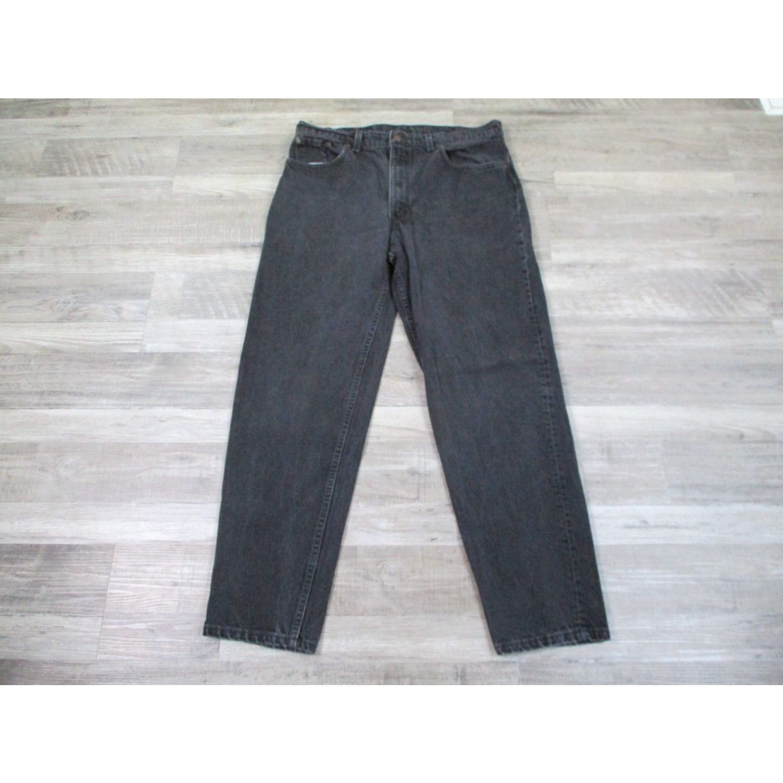 00'S Levi's 550 Relaxed Fit Black Denim Tapered Denim Pants Men's W33 equivalent / eaa510978