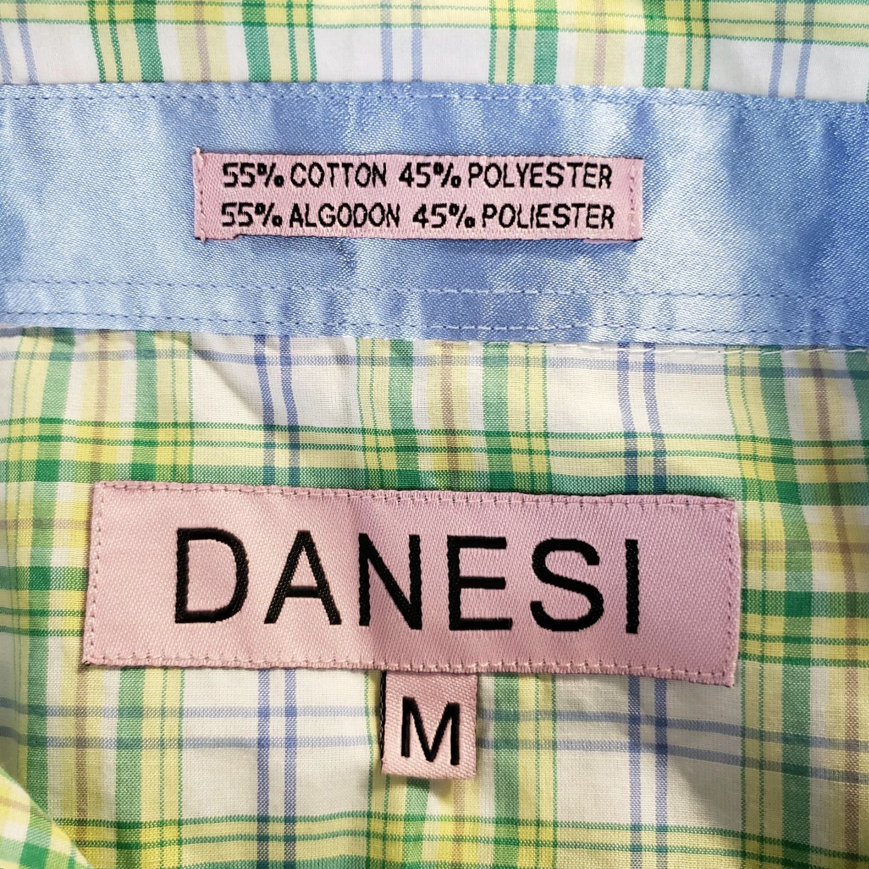 Vintage Danesi Womens Pearl Snap Shirt Sz M Green White Plaid Embroidered Button-Up Shirt/Top Size M / US 6-8 / IT 42-44 - 5 Thumbnail