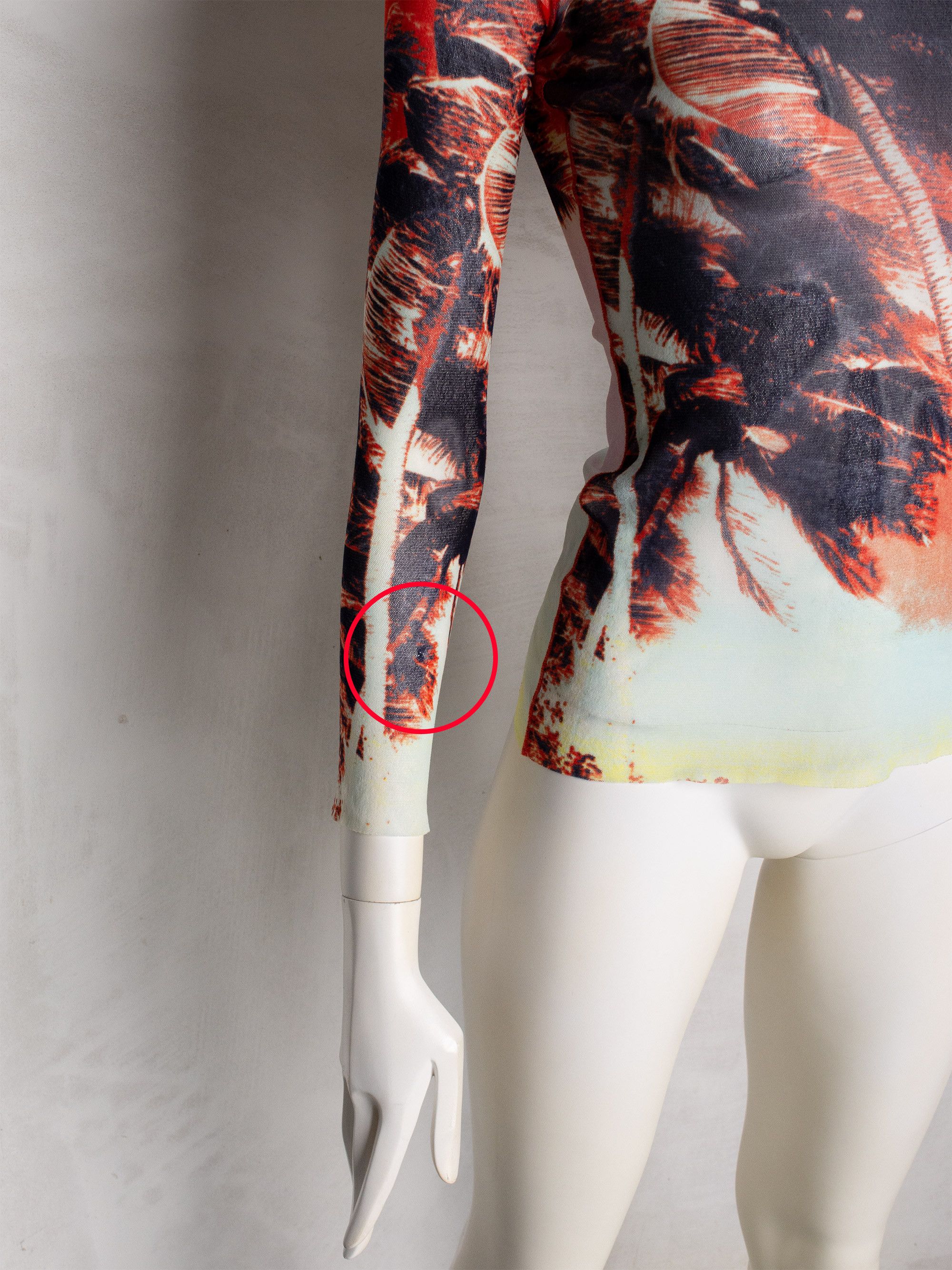 Jean Paul Gaultier vintage Jean Paul Gaultier Soleil palm trees mesh top Size M / US 6-8 / IT 42-44 - 6 Thumbnail