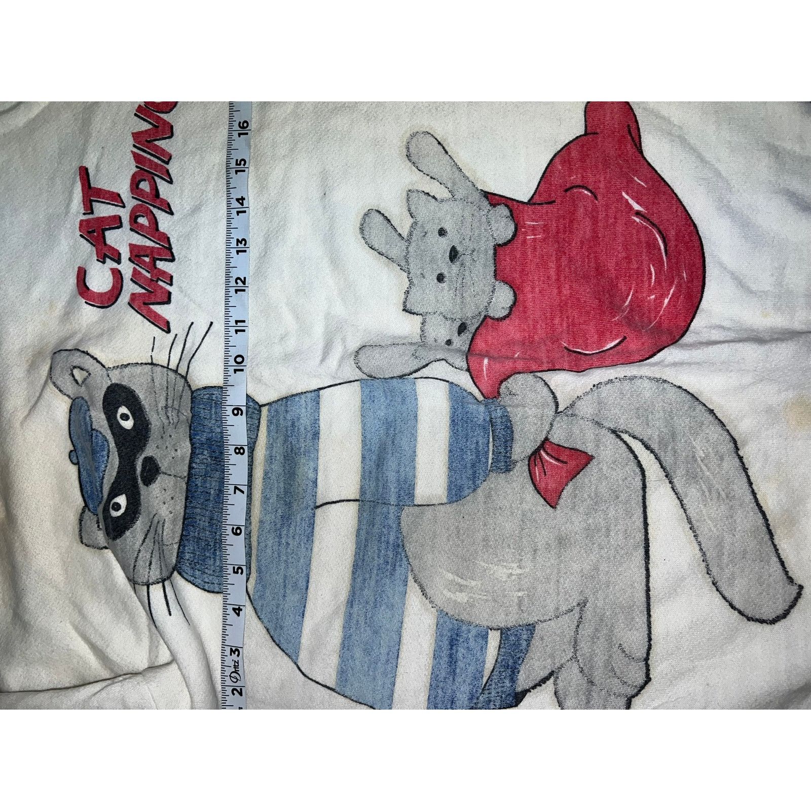 Vintage Vintage Cat Sleeper Shirt Napping Nap Graphic Top Tee 80s 13 Size XL / US 12-14 / IT 48-50 - 13 Thumbnail