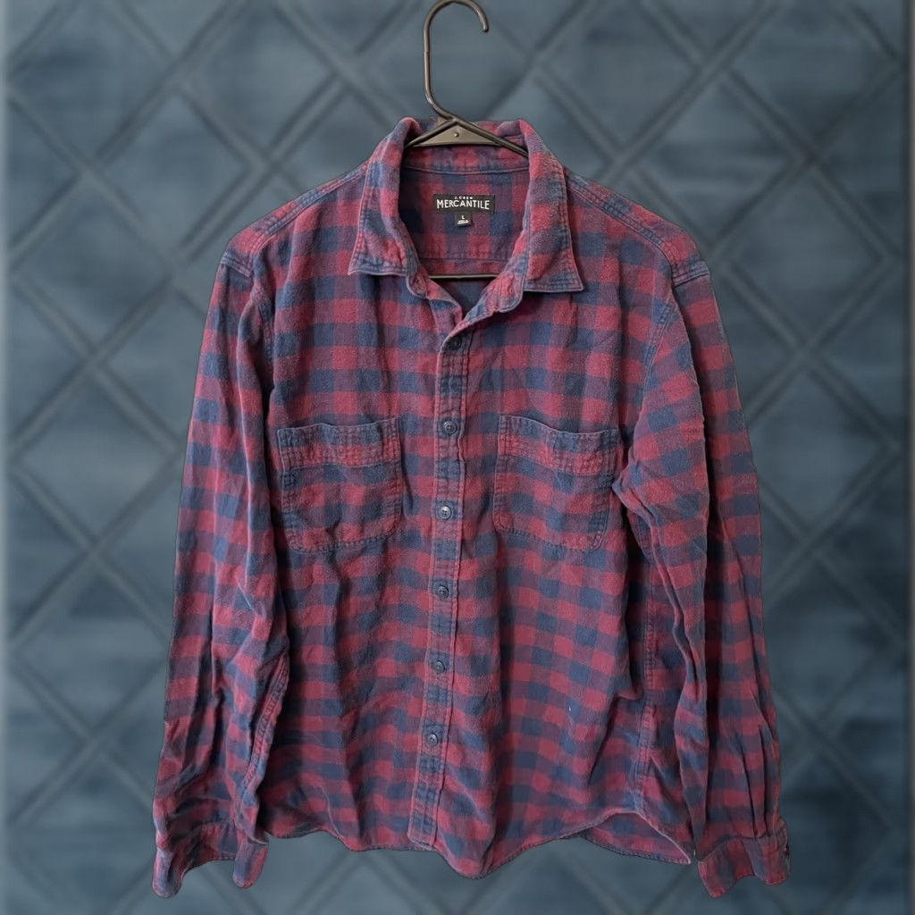 J.Crew Mercantile Flex J Crew Mens Large Button Long Sleeve Shirt Style# J5043 Size US L / EU 52-54 / 3 - 1 Thumbnail