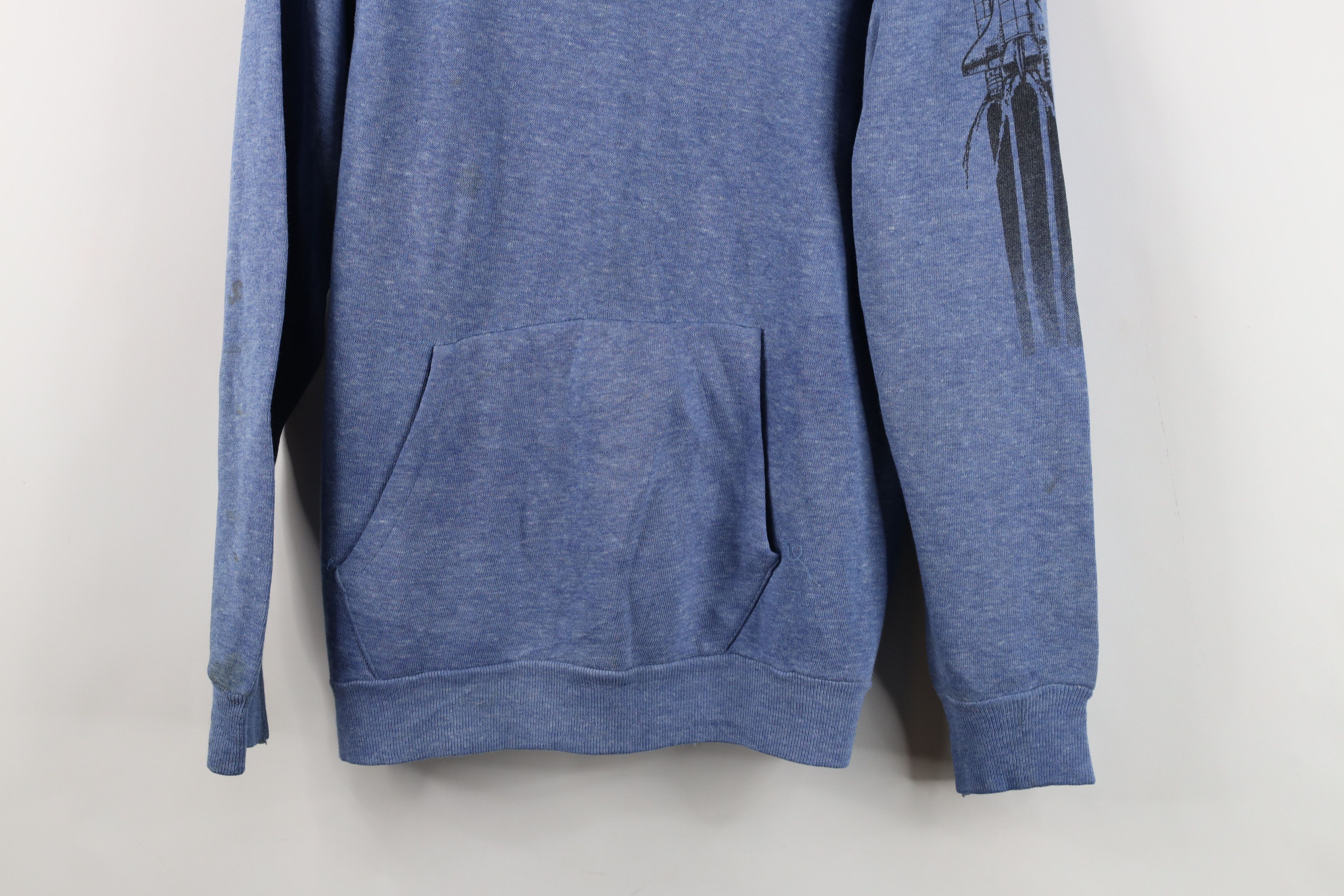 Vintage Vintage 70s 80s Streetwear NASA Space Rocket Hoodie USA Size M / US 6-8 / IT 42-44 - 3 Thumbnail