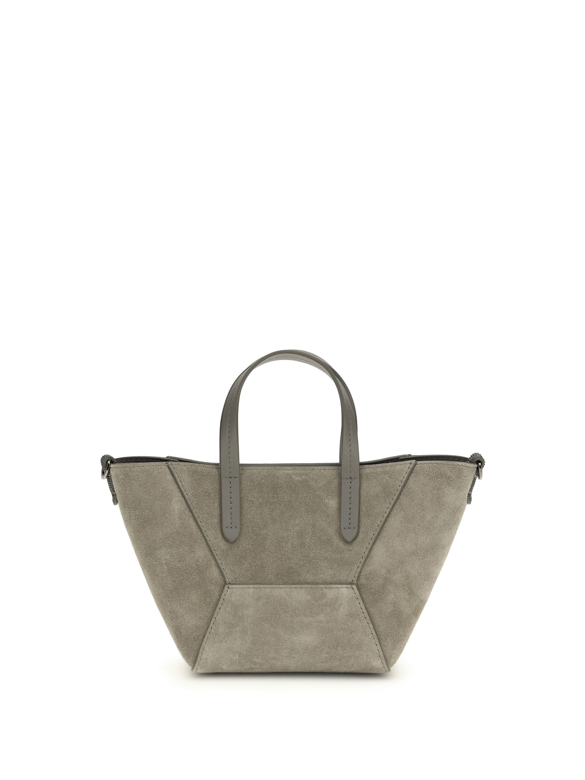 Brunello Cucinelli Suede Shoulder Bag Size ONE SIZE - 1 Thumbnail