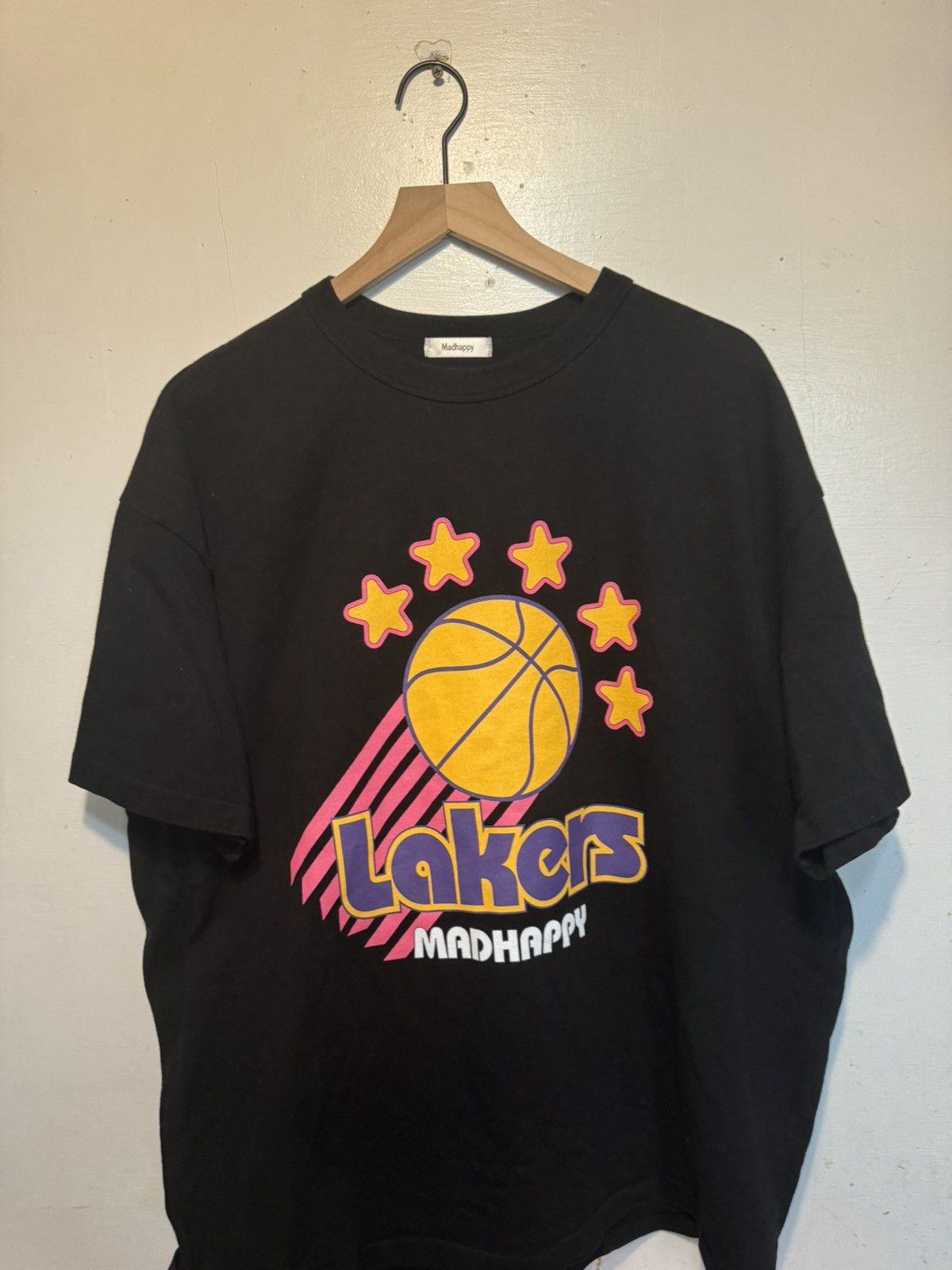 NBA Madhappy SS22 NBA Los Angeles Lakers Showtime Black Hoodie Size US XL / EU 56 / 4 - 1 Thumbnail