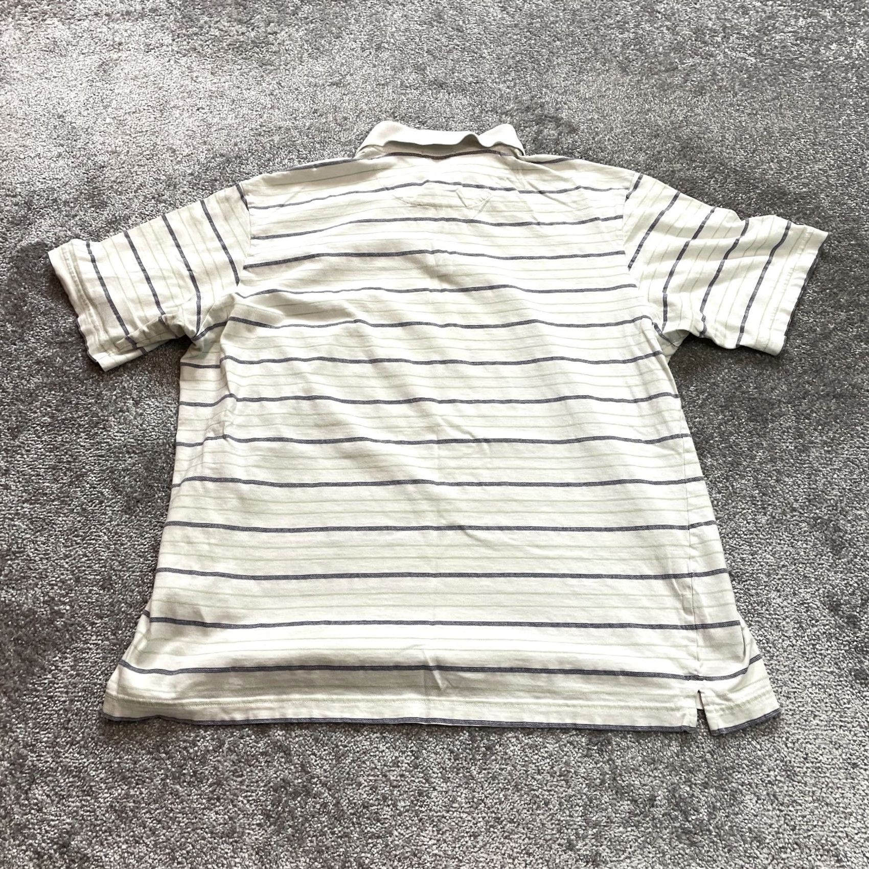 Club Room VINTAGE Club Room by Charter Club Polo Shirt Mens XL White Striped Collared Rugby Golf Size US XL / EU 56 / 4 - 8 Thumbnail