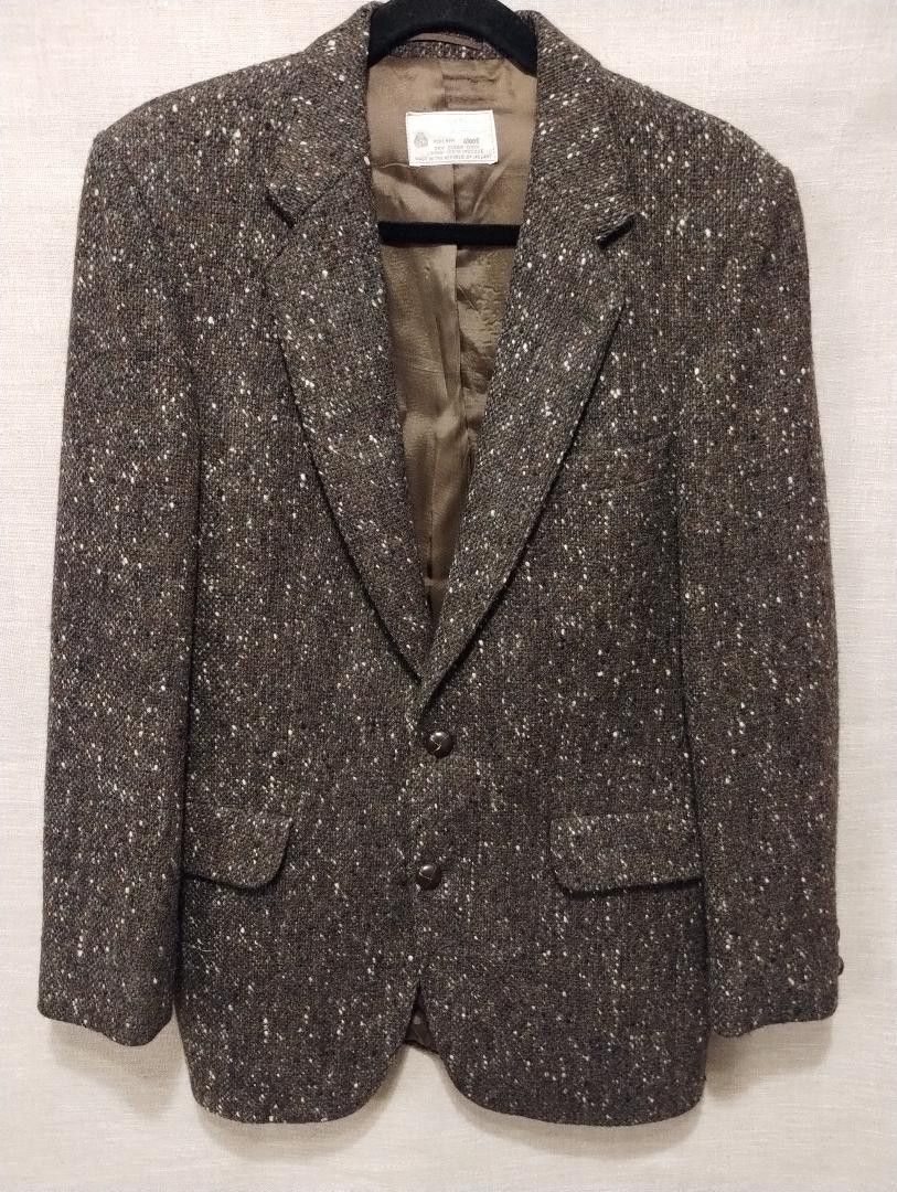 image of Magee Ireland Vintage Mcnutt Donegal Irish Tweed Mod Blazer in Brown, Men's (Size 40R)