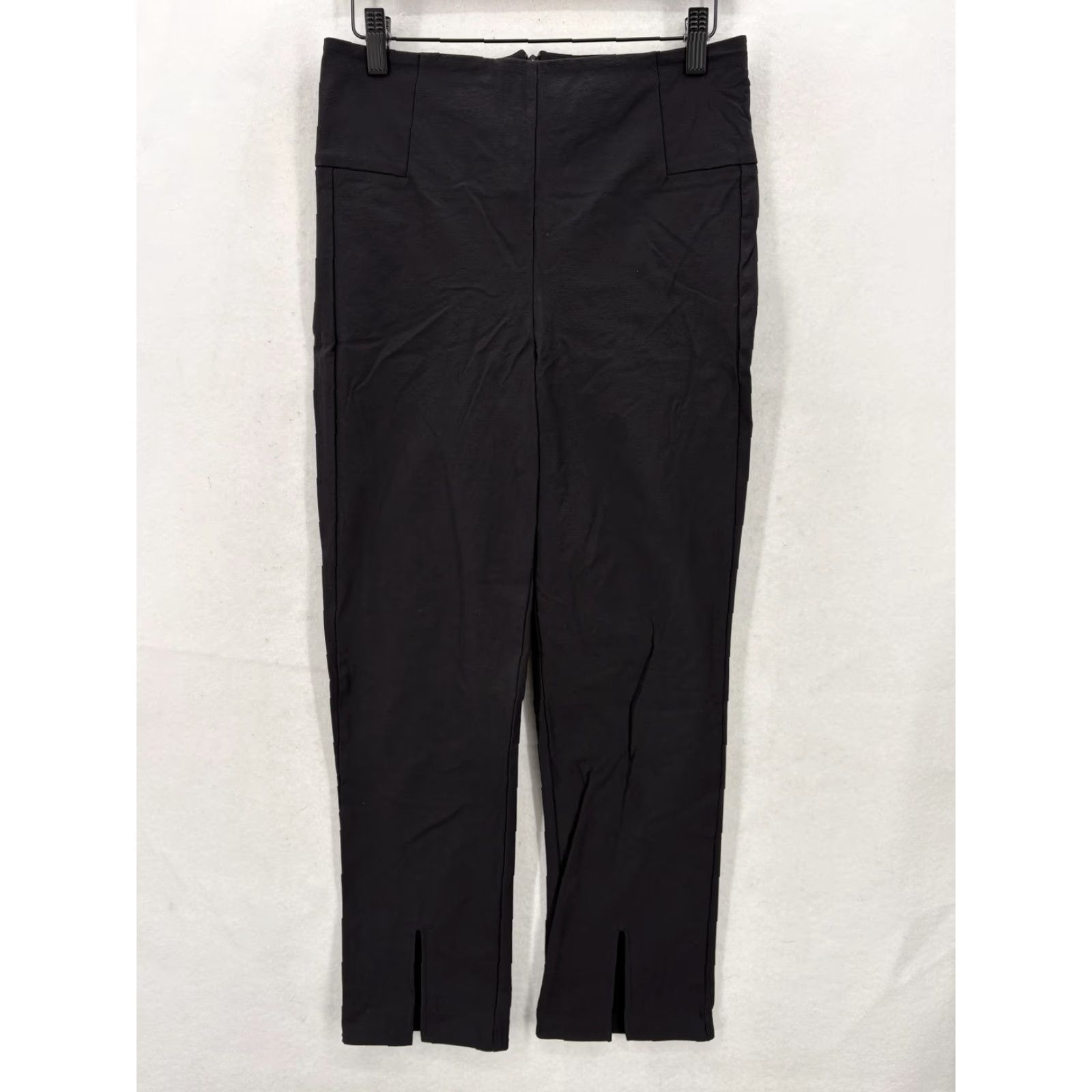 Athleta VINTAGE? No. Athleta Wander Slim Straight Crop Pants Womens 6 Black Stretch Back Zip Career Size 28" / US 6 / IT 42 - 2 Thumbnail