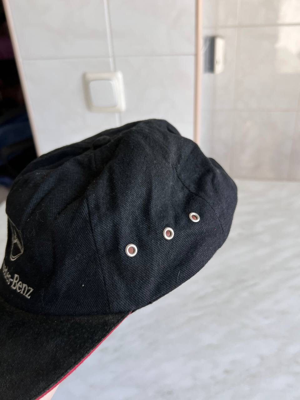 Mercedes-Benz × Vintage Vintage 90s Mercedes Benz Black Racing Logo Rare Archive Cap Size ONE SIZE - 5 Thumbnail