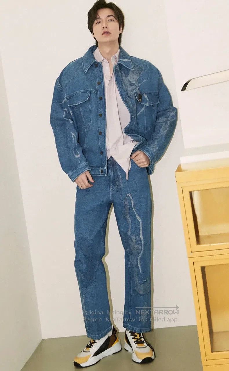 Fendi Fendi Blue Denim Set with Laser Engraved Design Size 46L - 8 Thumbnail