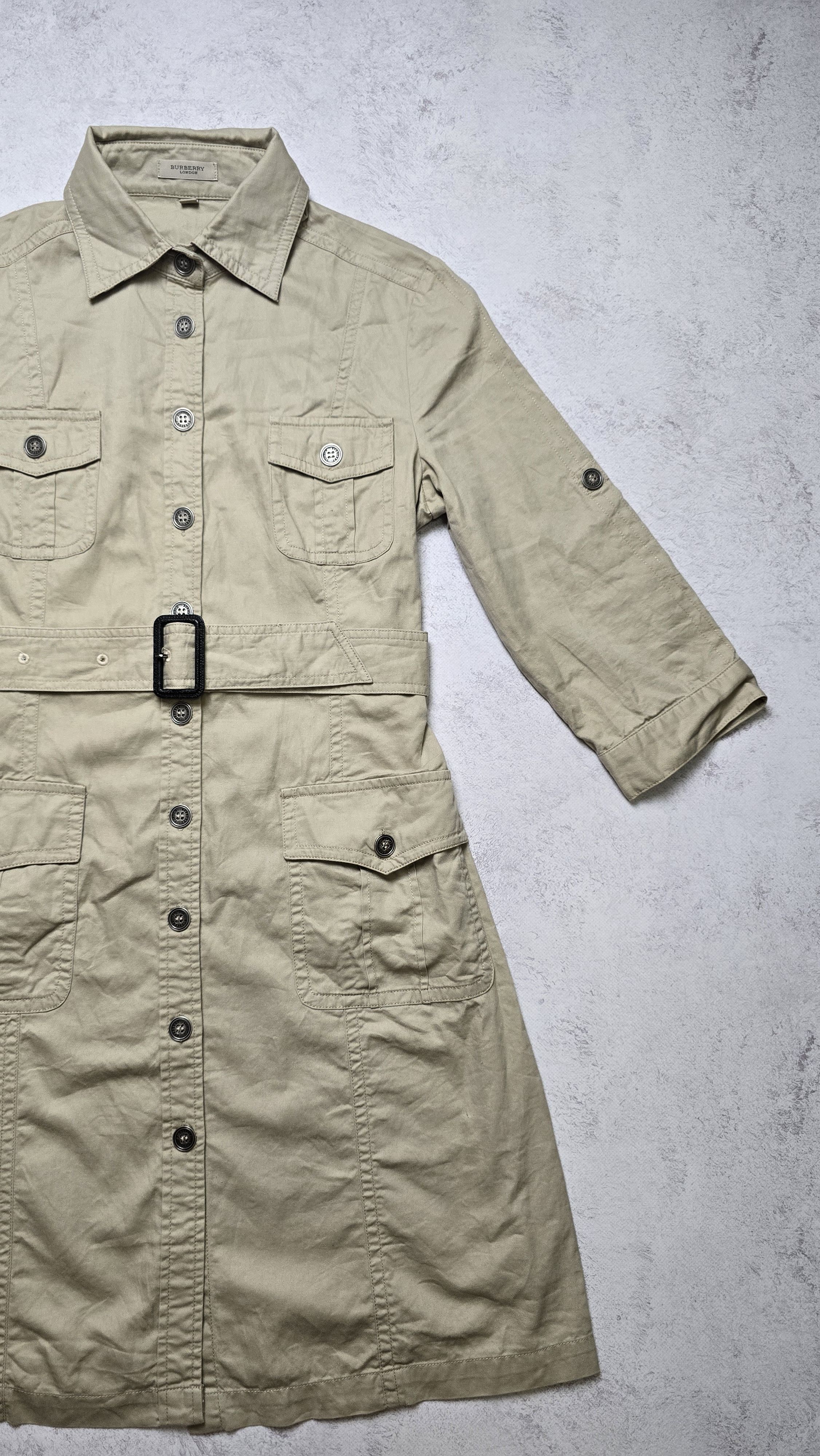 Burberry Burberry London Safari Utility Dress Belted Nova Check Size L / US 10 / IT 46 - 12 Thumbnail