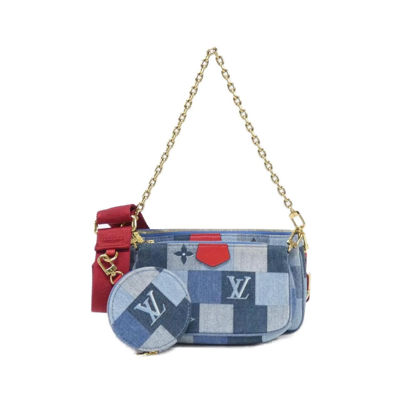 Louis Vuitton Louis Vuitton Louis Vuitton Denim Monogram Multi Pochette Accessoires Shoulder Bag Textile Shoulder Bag M44990 DUTY FREE for USA Size ONE SIZE - 1 Thumbnail