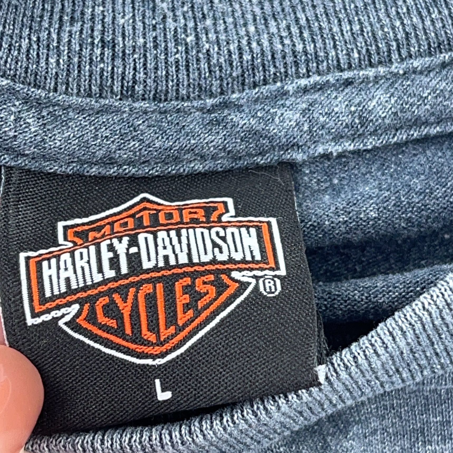 Harley Davidson VINTAGE Harley-Davidson Shirt Men L Gray Tee Tank Top Biker Retro Y2K Eagle Logo Size US L / EU 52-54 / 3 - 7 Thumbnail