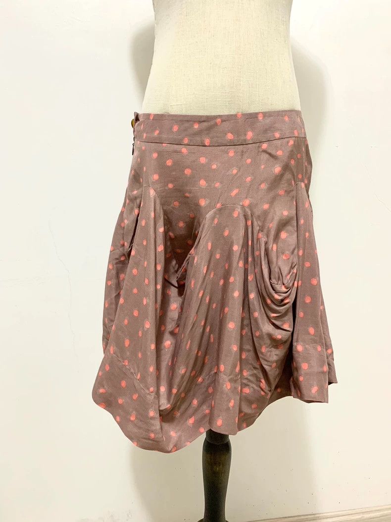Other Vivienne Westwood Orange polka dotted irregular half skirt Size 27" / US 4 / IT 40 - 1 Thumbnail