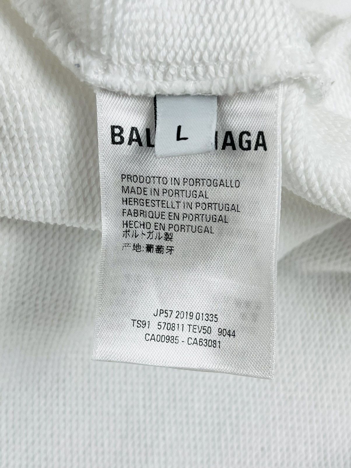 Balenciaga SS19 Balenciaga Rainbow Crest Logo Embroidered Hoodie White Size US L / EU 52-54 / 3 - 8 Thumbnail