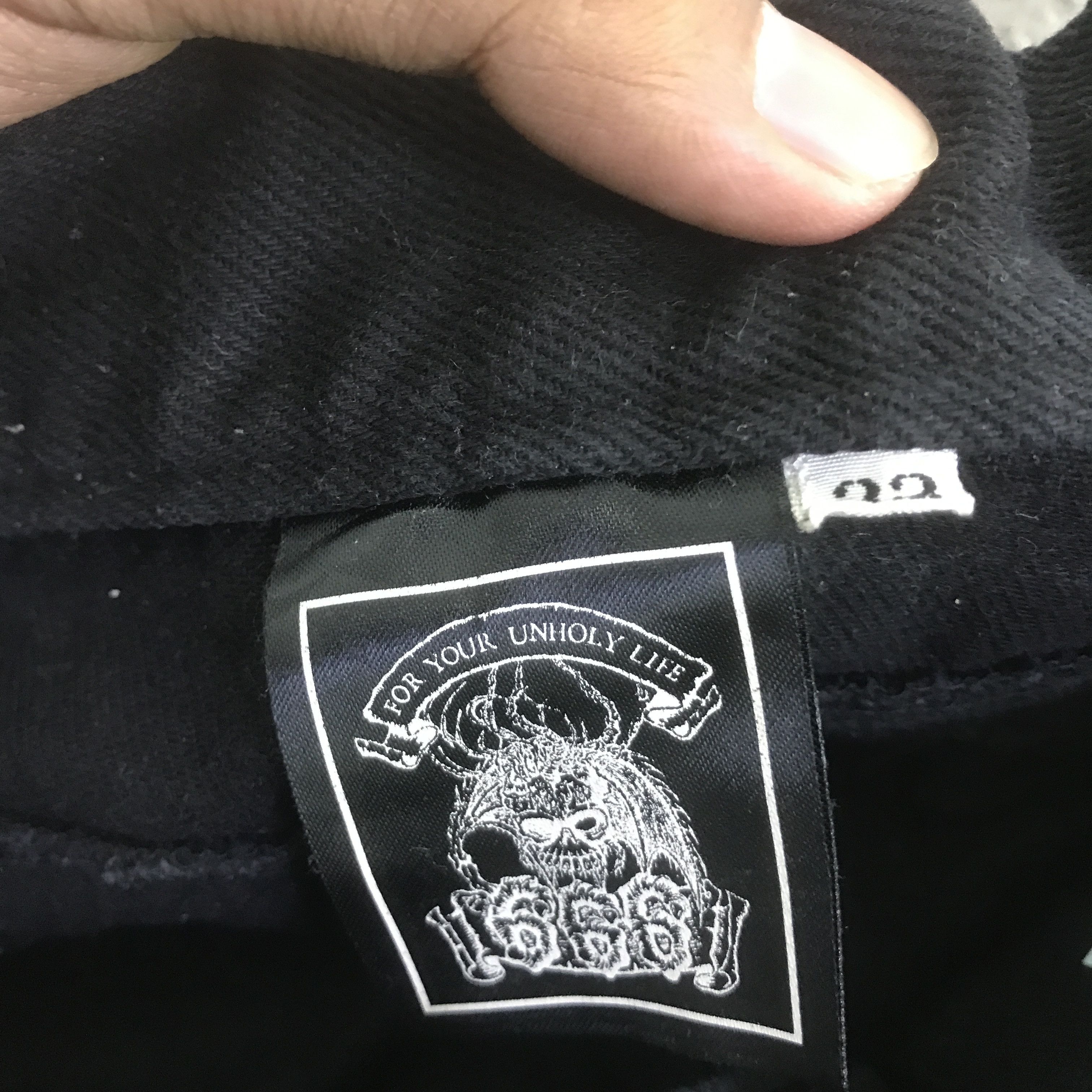 Japanese Brand 666 JAPAN BLACK PUNK IFSIXWASNINE STYLE PANT K130B15 Size US 32 / EU 48 - 15 Thumbnail