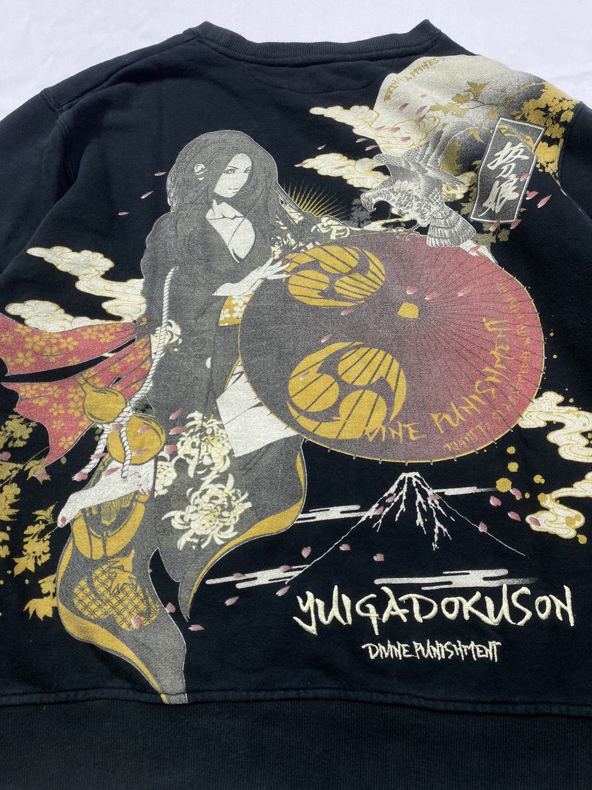 Karakuri Tamashii Japanese Sukajan Geisha retribution sweatshirt Size US M / EU 48-50 / 2 - 6 Thumbnail
