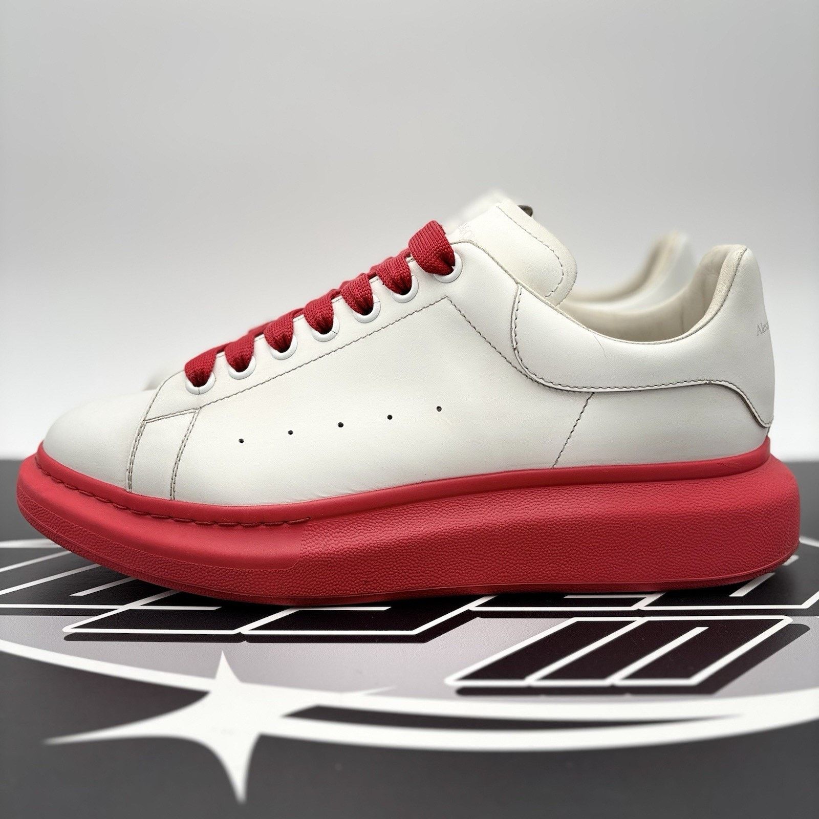Alexander McQueen Alexander McQueen Oversized ' White Red Sole ' | GREAT COND! Size US 12 / EU 45 - 1 Thumbnail