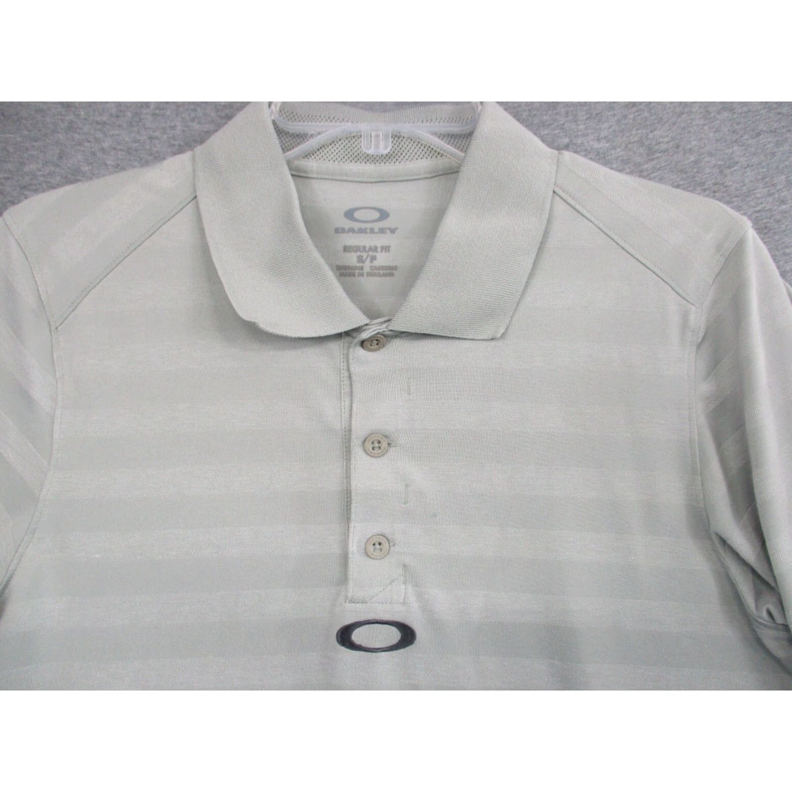 Oakley Oakley Polo Shirt Men S Gray Striped Hydrolix Golf Stretch Logo Shirt Size US S / EU 44-46 / 1 - 2 Thumbnail